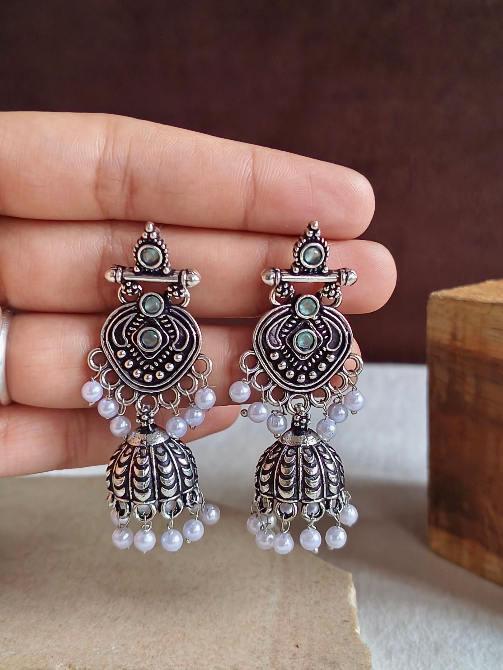 Oxidised Earrings