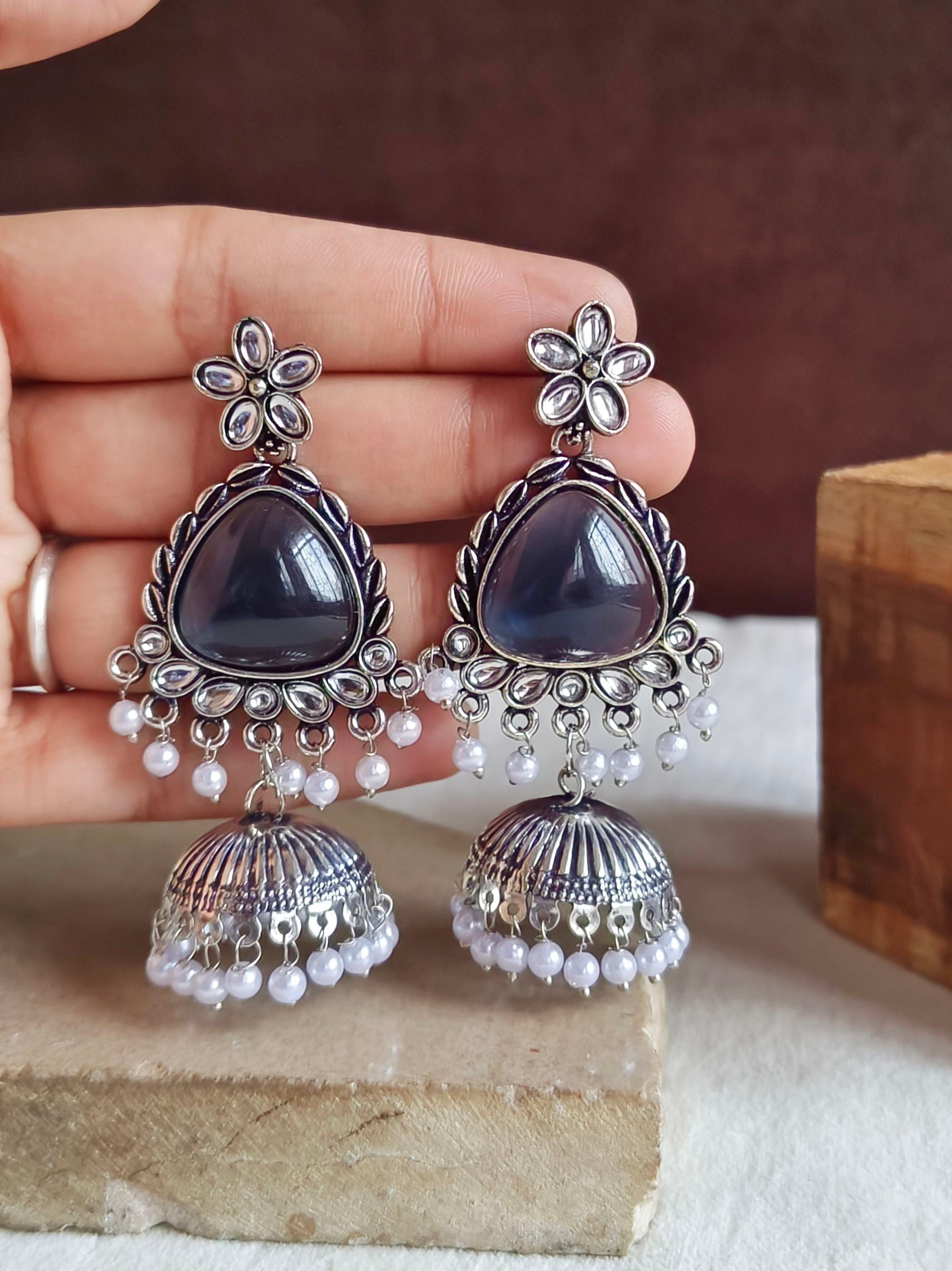 Oxidised Earrings