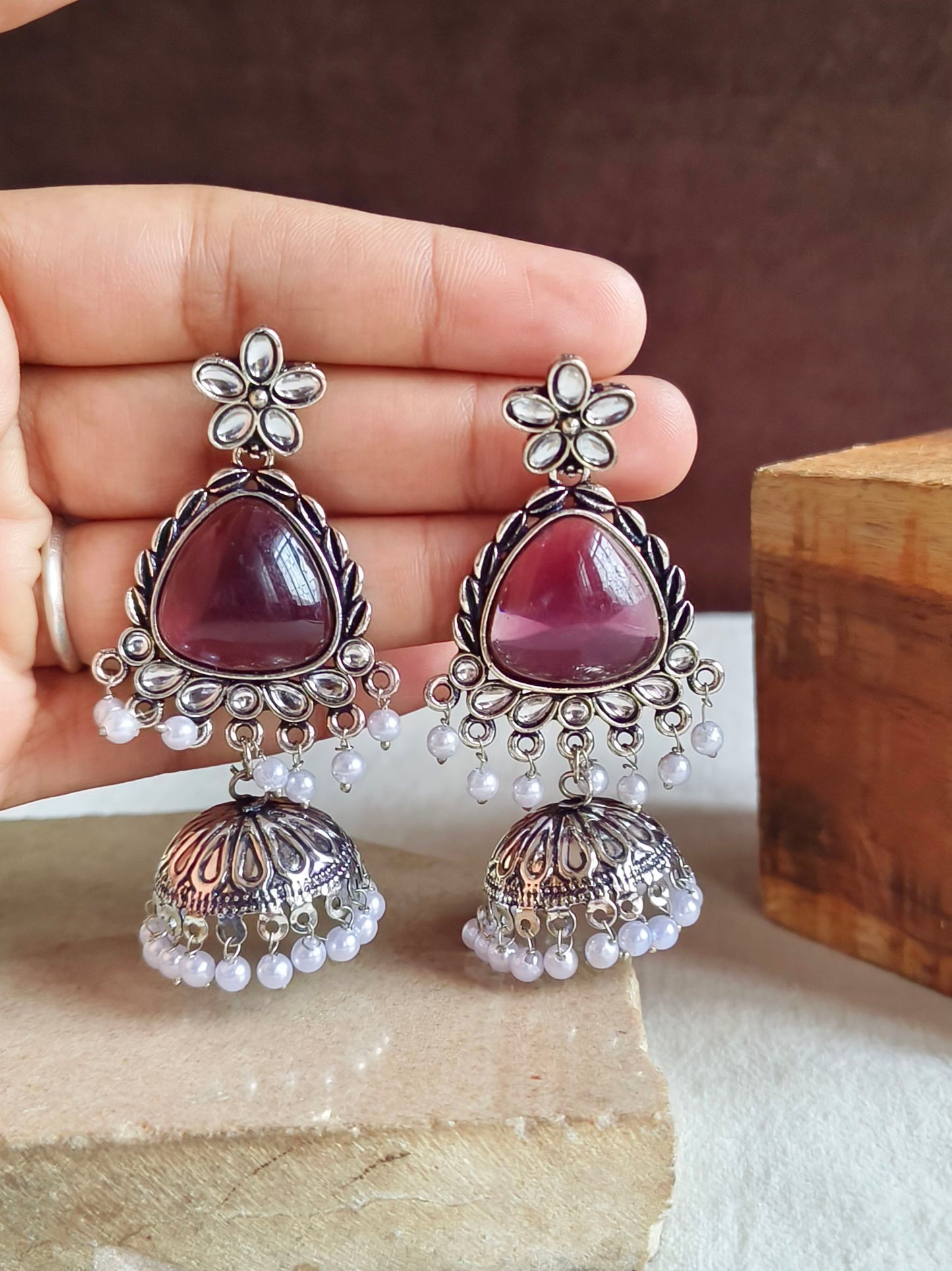 Oxidised Earrings
