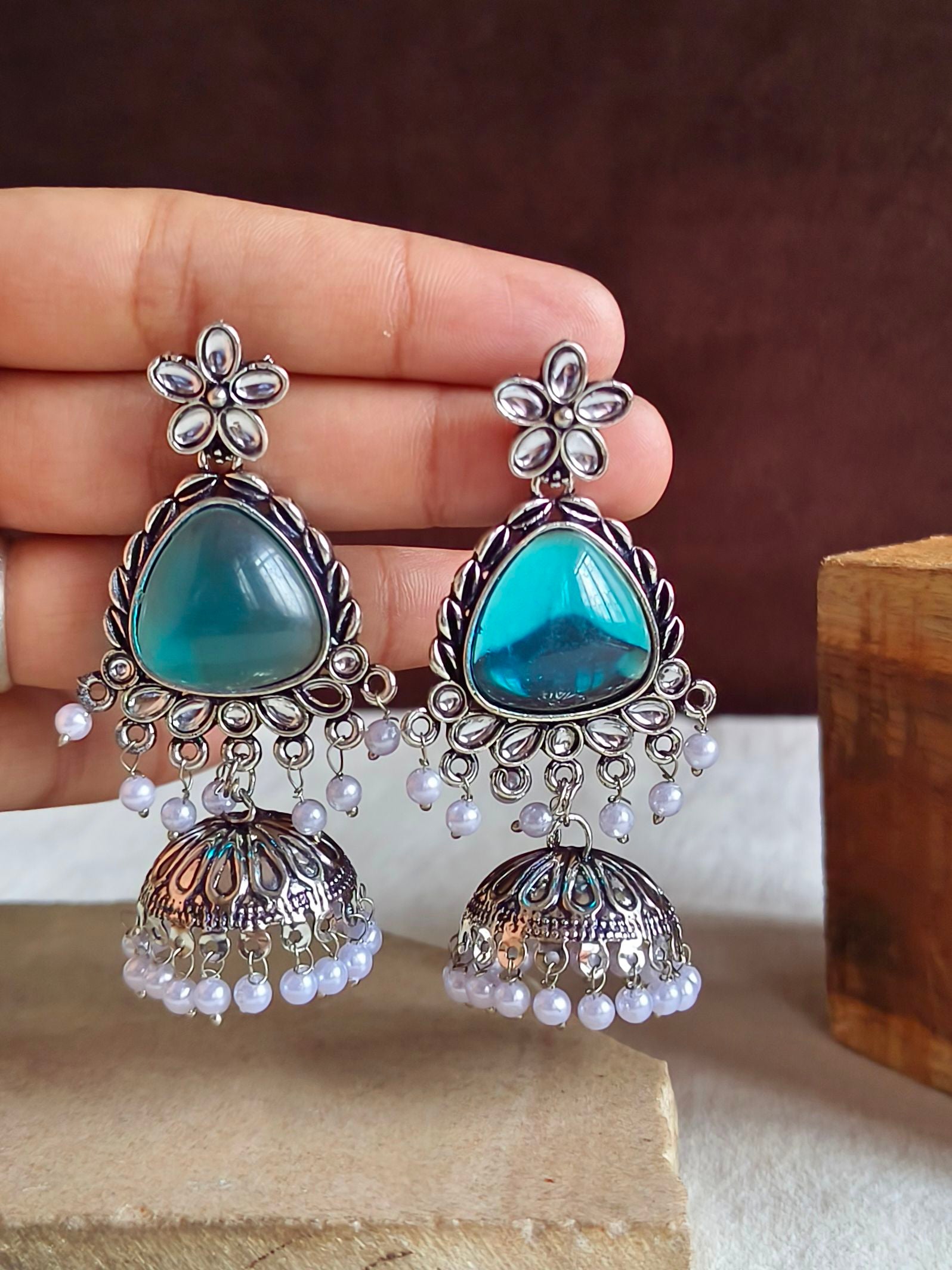 Oxidised Earrings