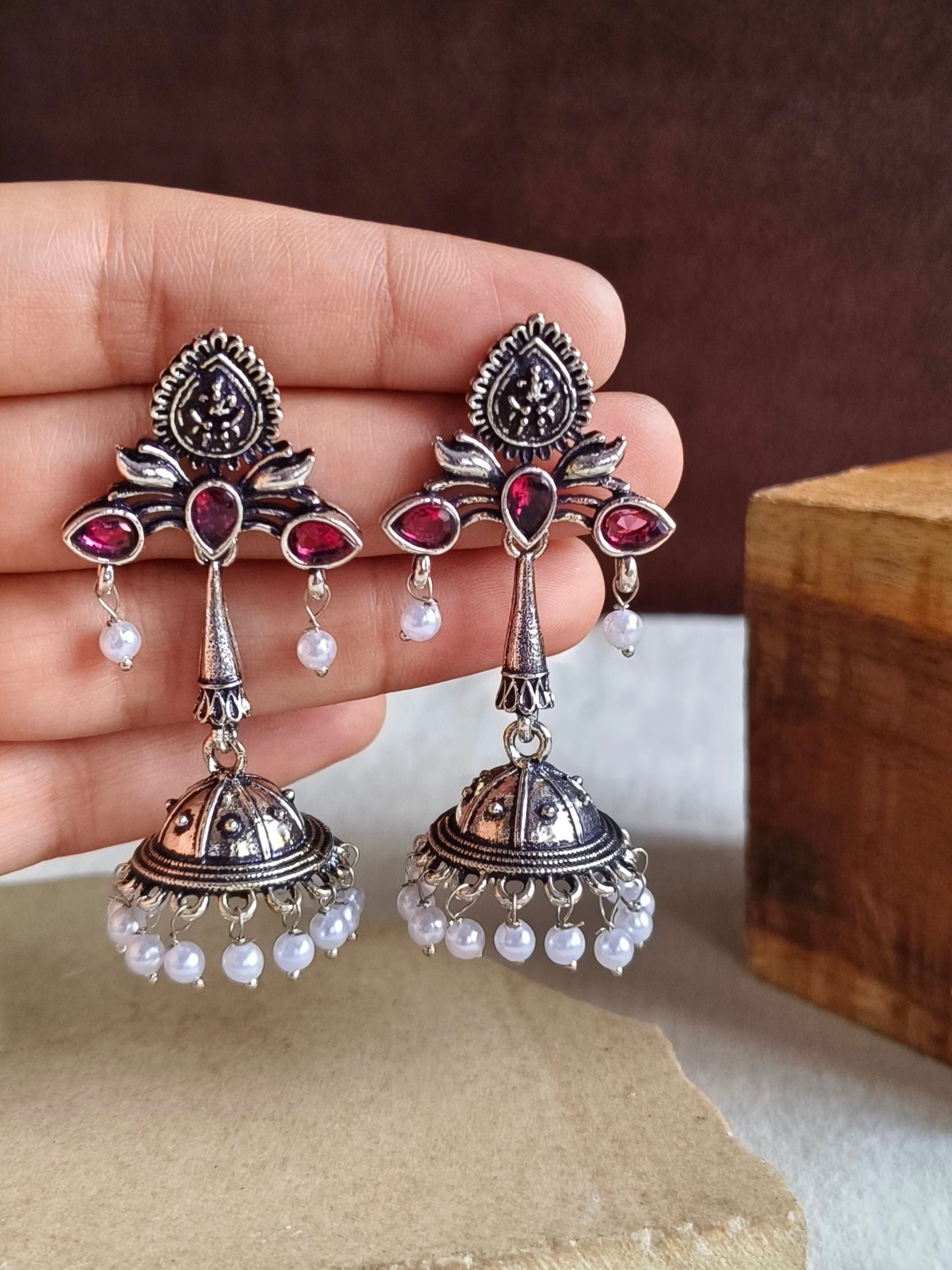 Oxidised Earrings