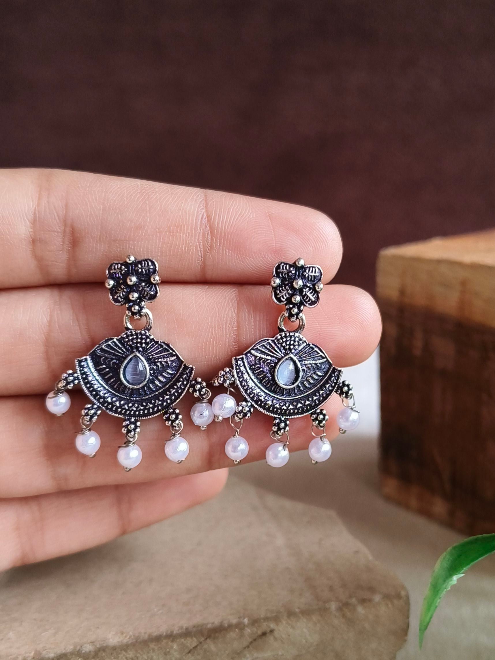 Oxidised Earrings