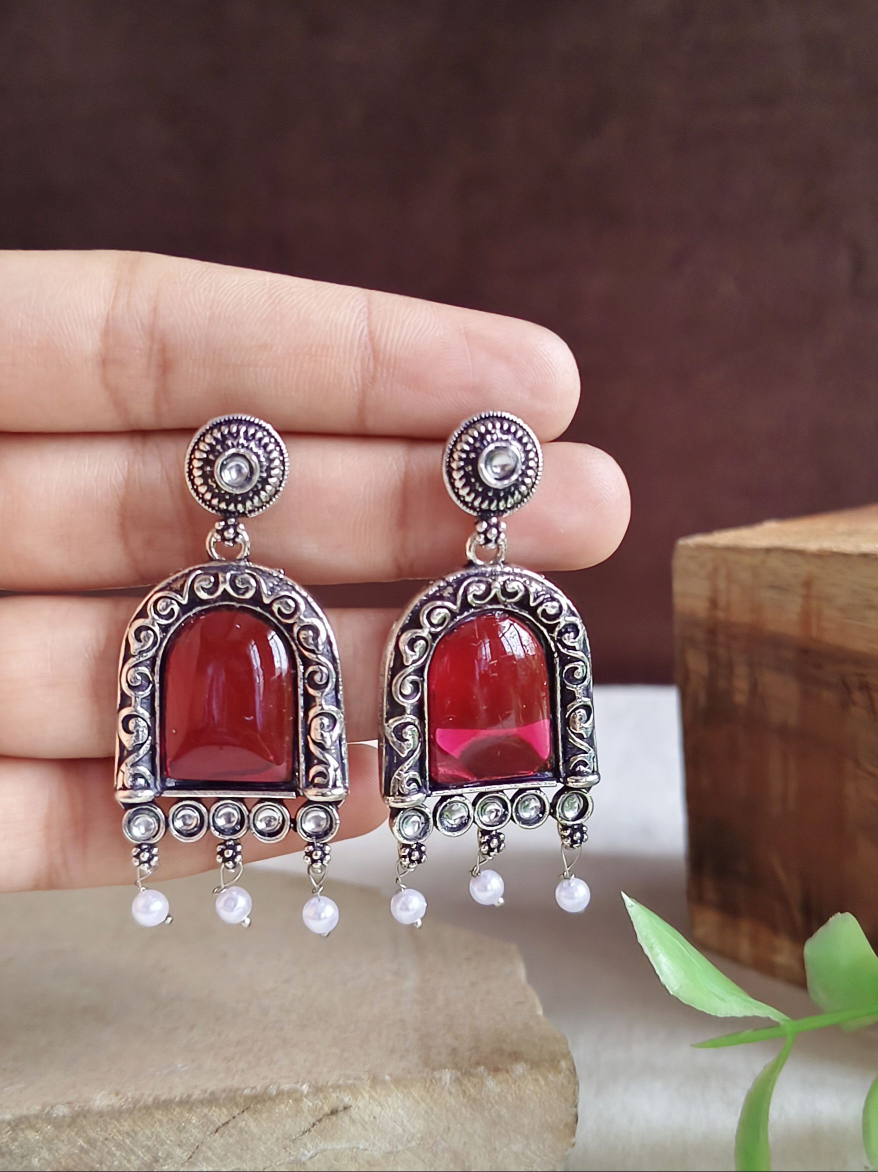 Oxidised Earrings