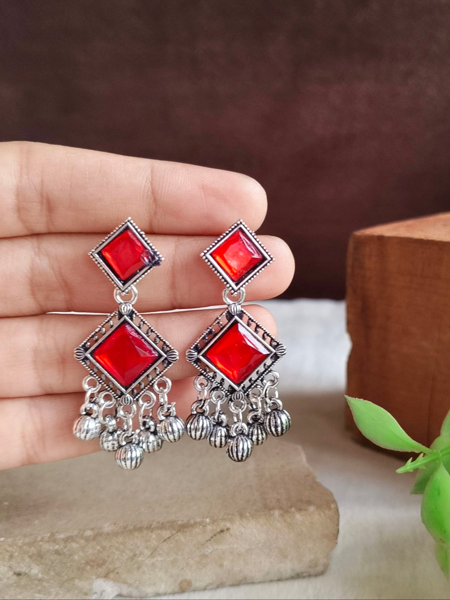 Oxidised Earrings