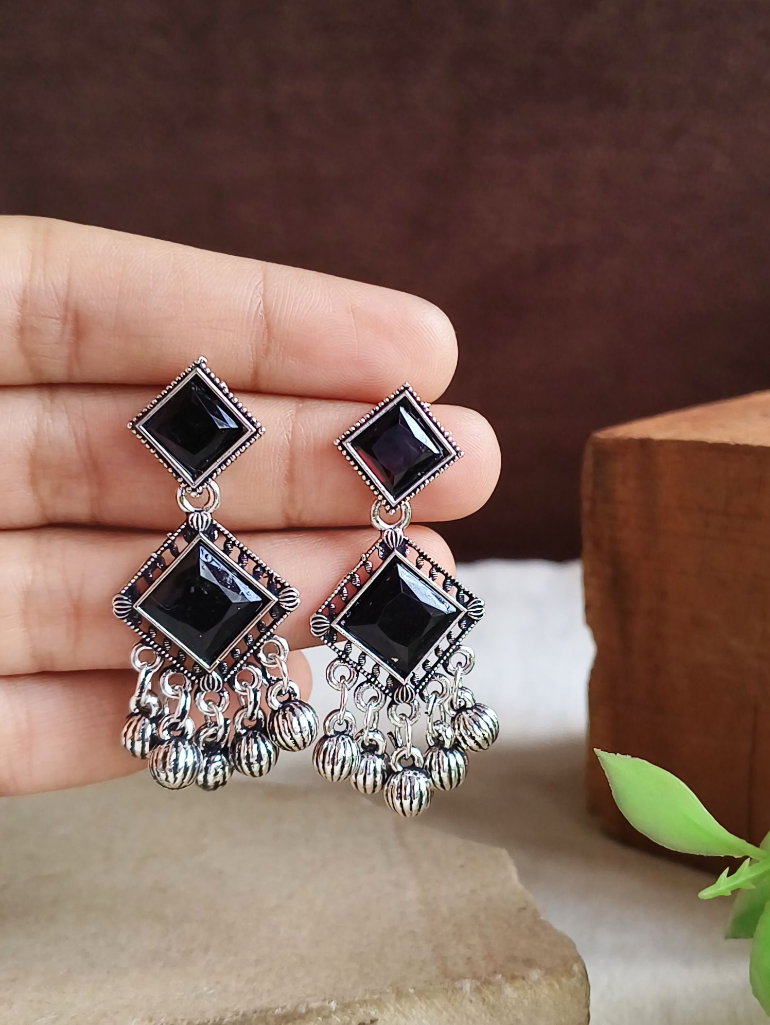 Oxidised Earrings