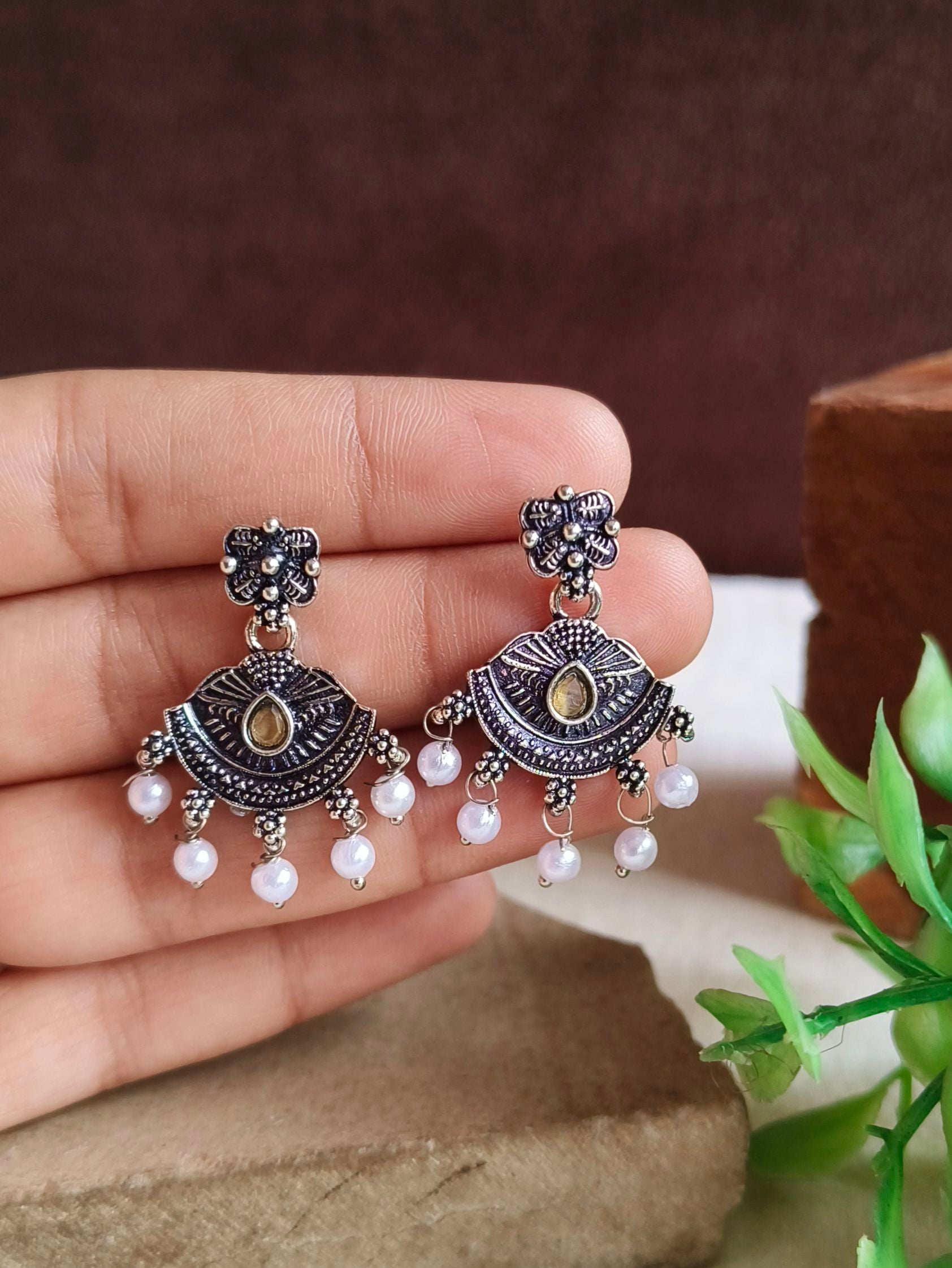Oxidised Earrings