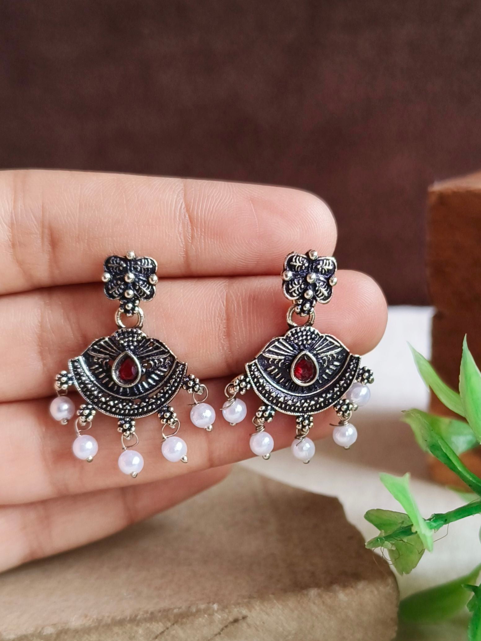 Oxidised Earrings