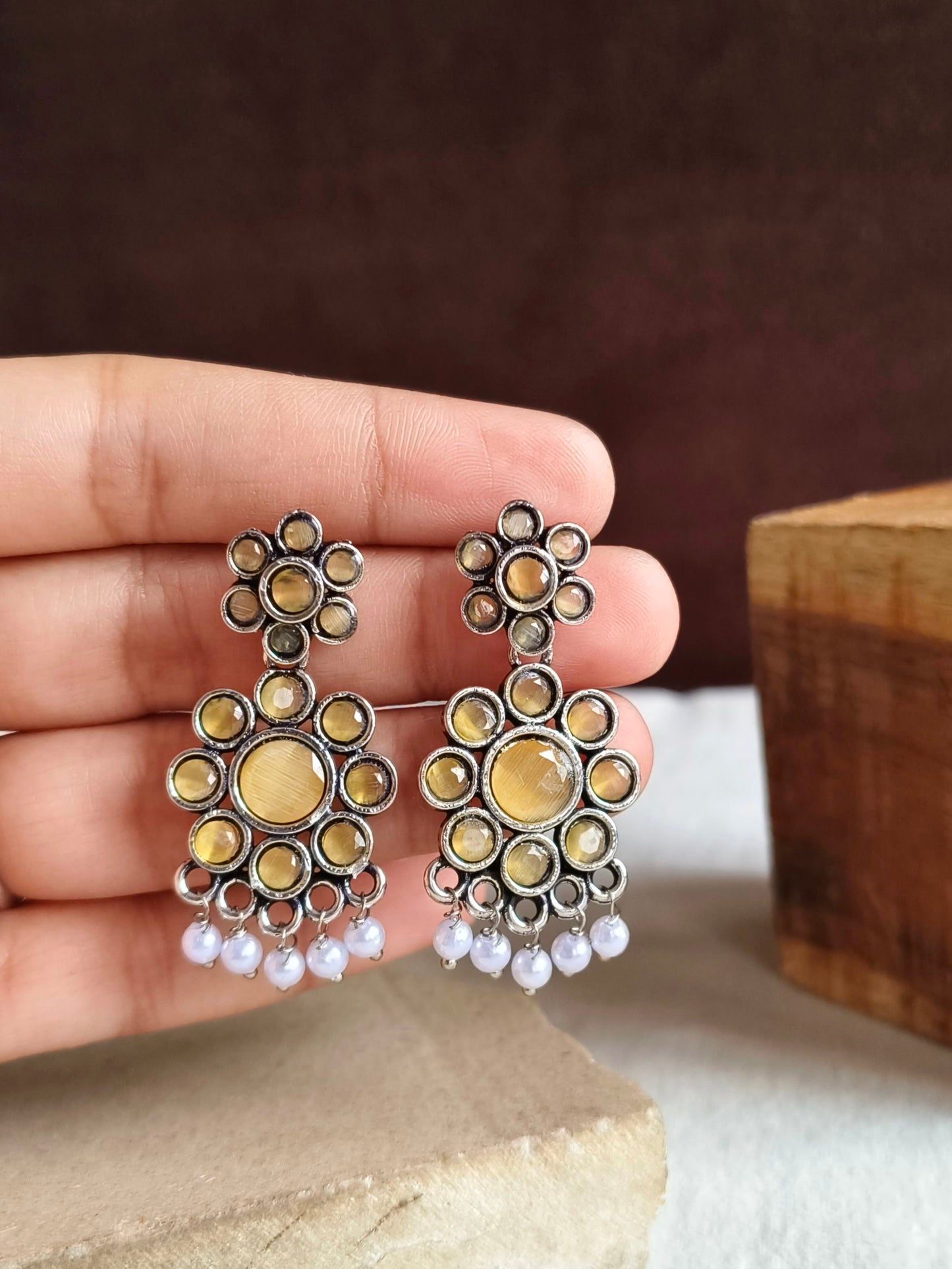 Oxidised Earrings