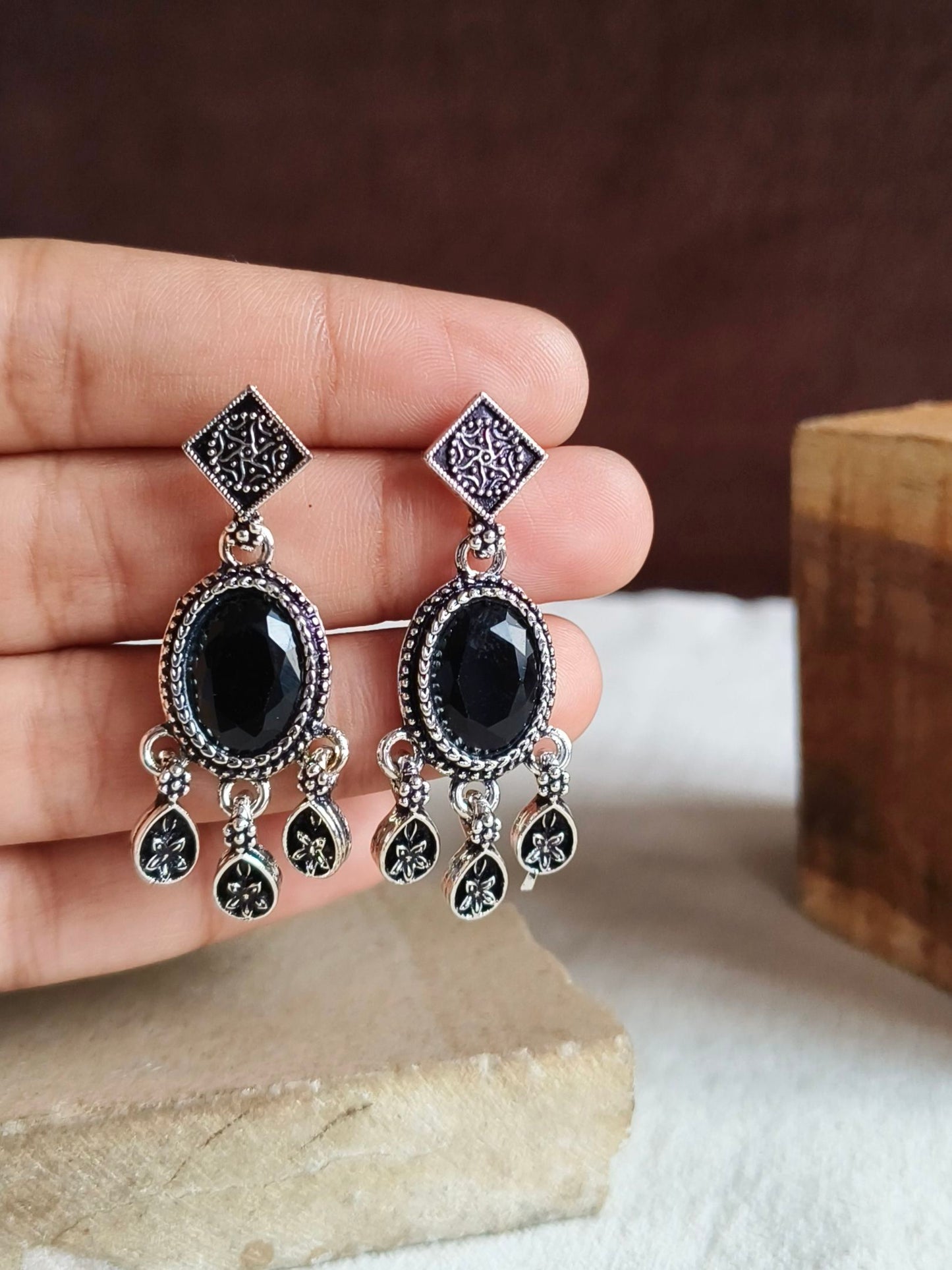 Oxidised Earrings