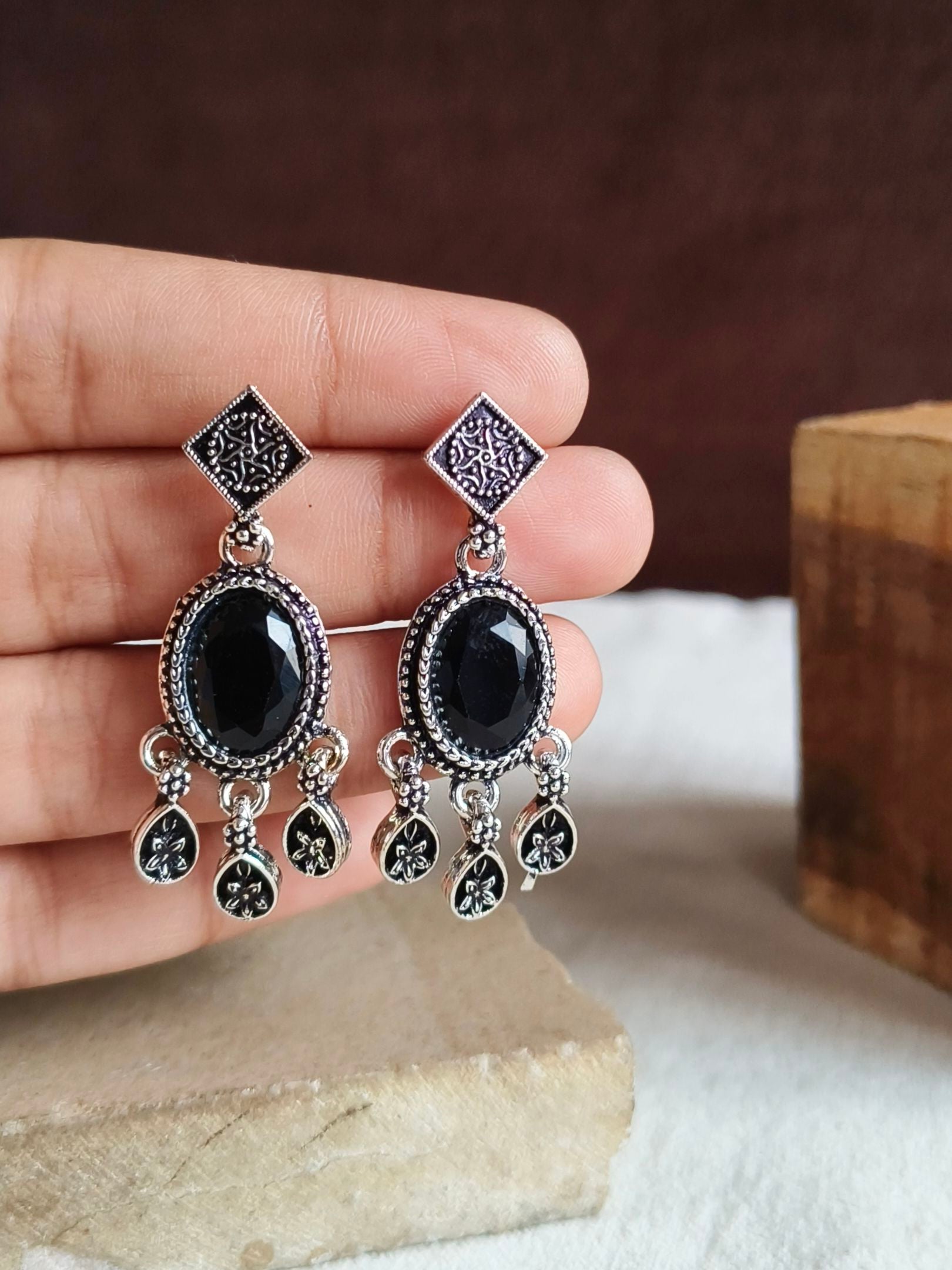 Oxidised Earrings
