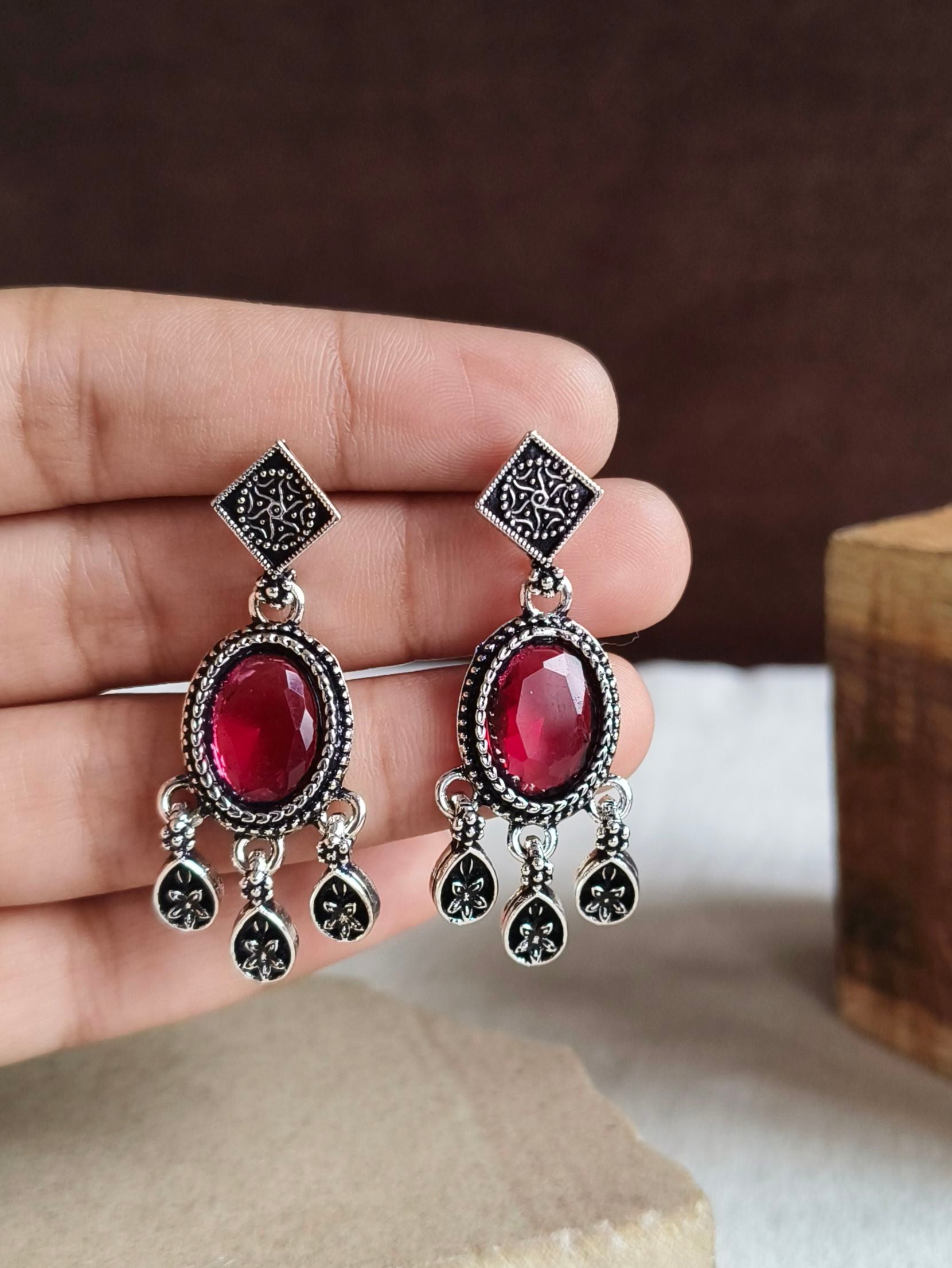 Oxidised Earrings