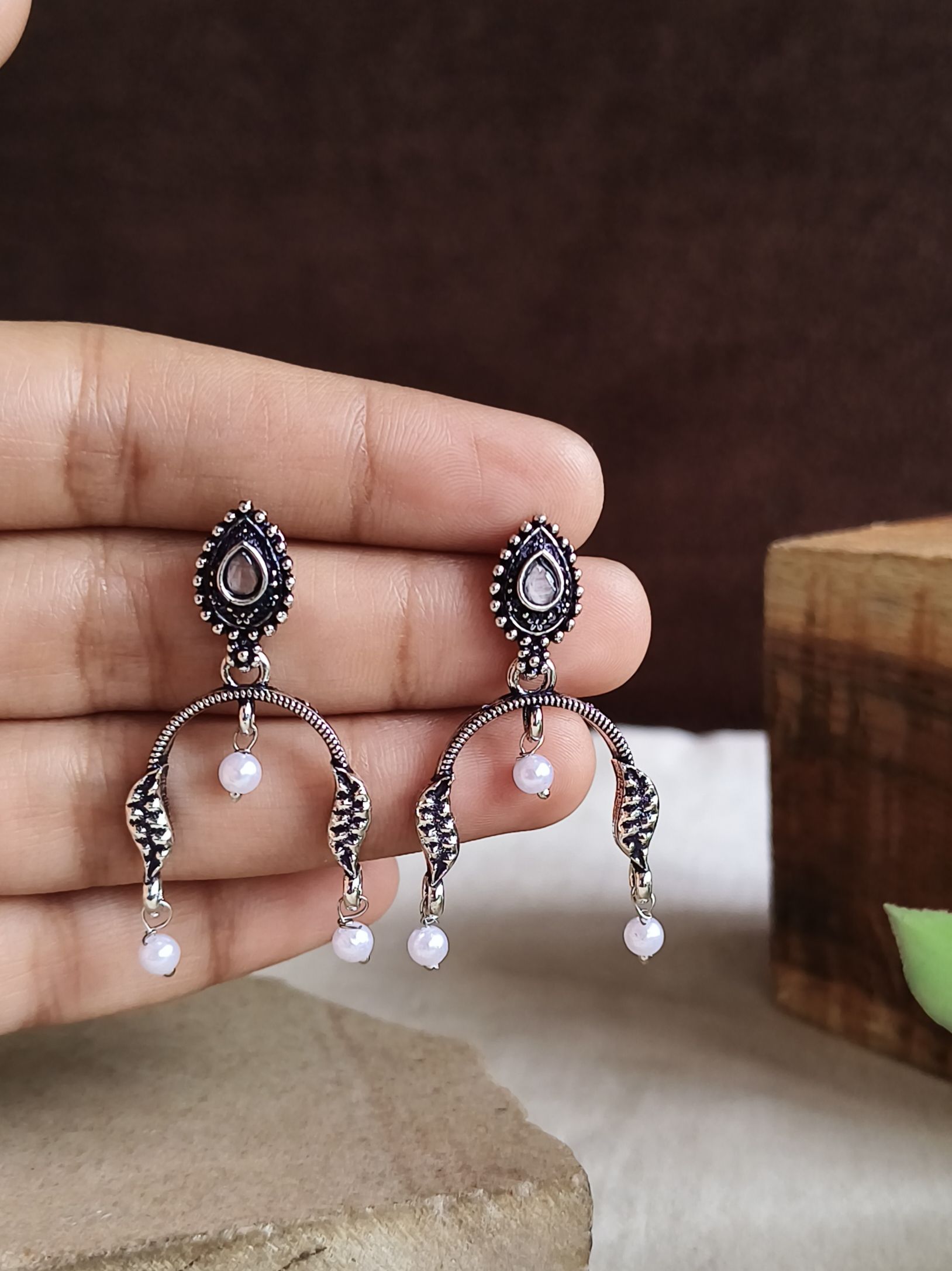 Oxidised Earrings