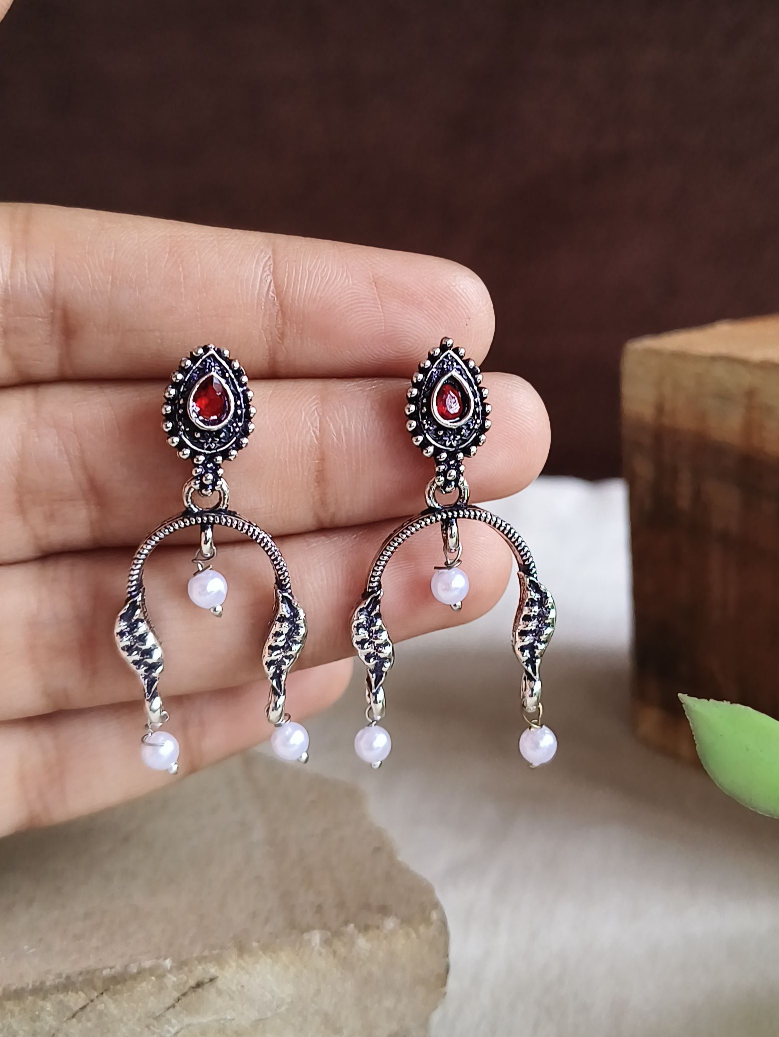 Oxidised Earrings