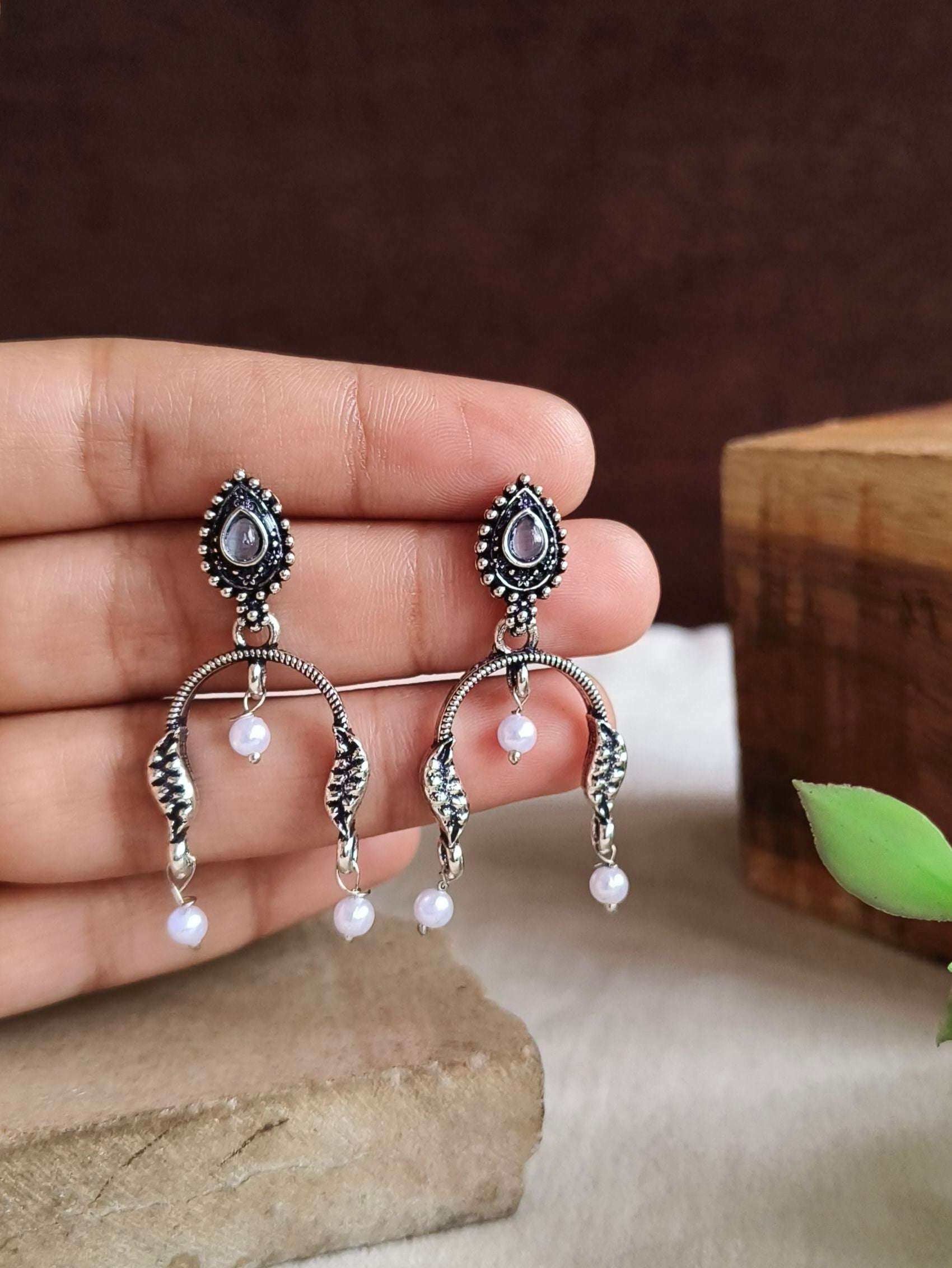 Oxidised Earrings