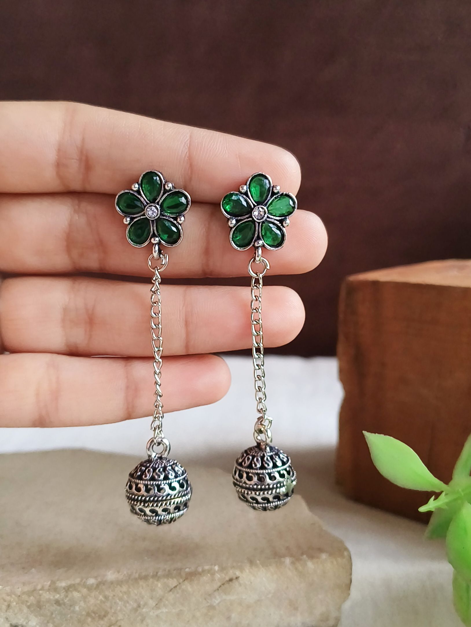 Oxidised Earrings