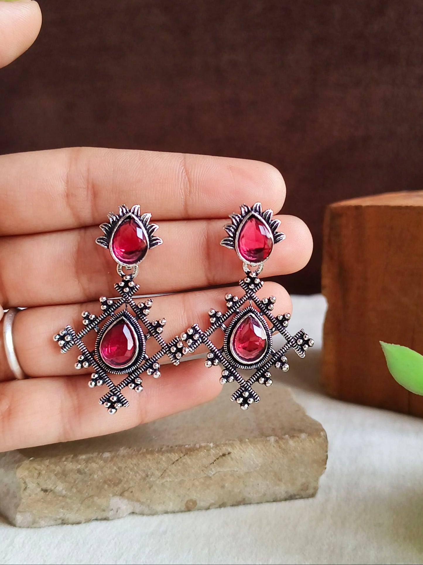 Oxidised Earrings