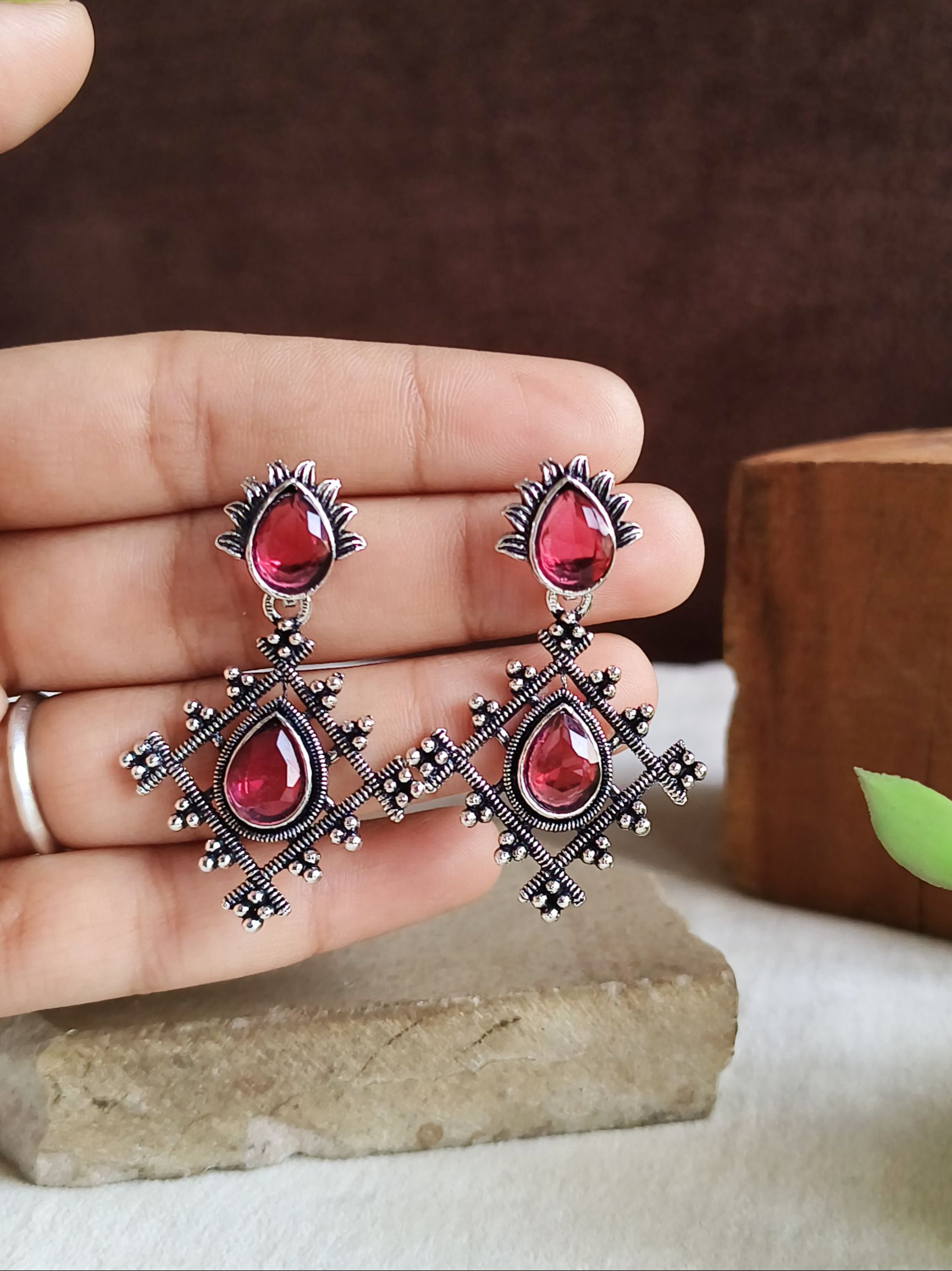 Oxidised Earrings