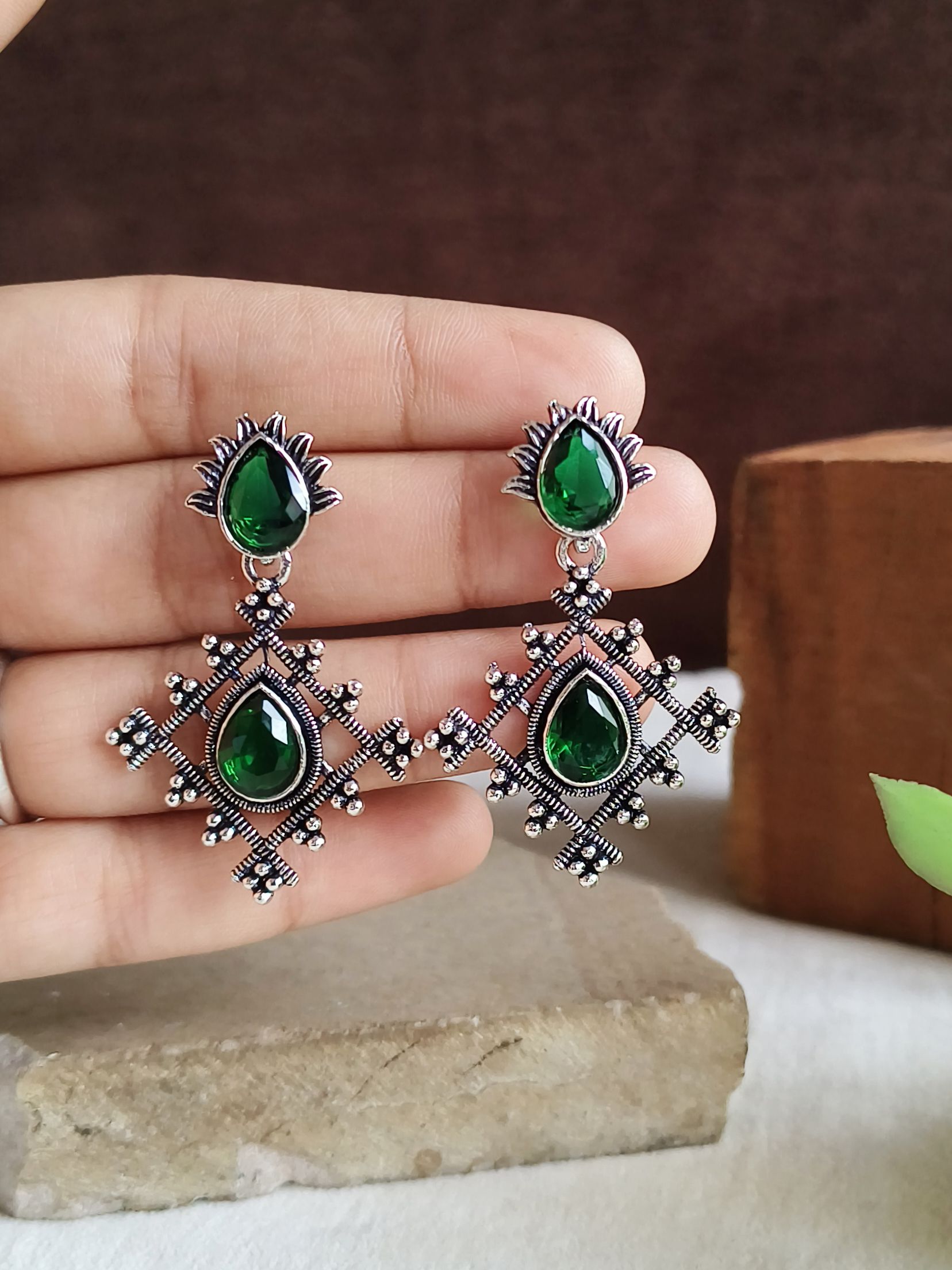 Oxidised Earrings