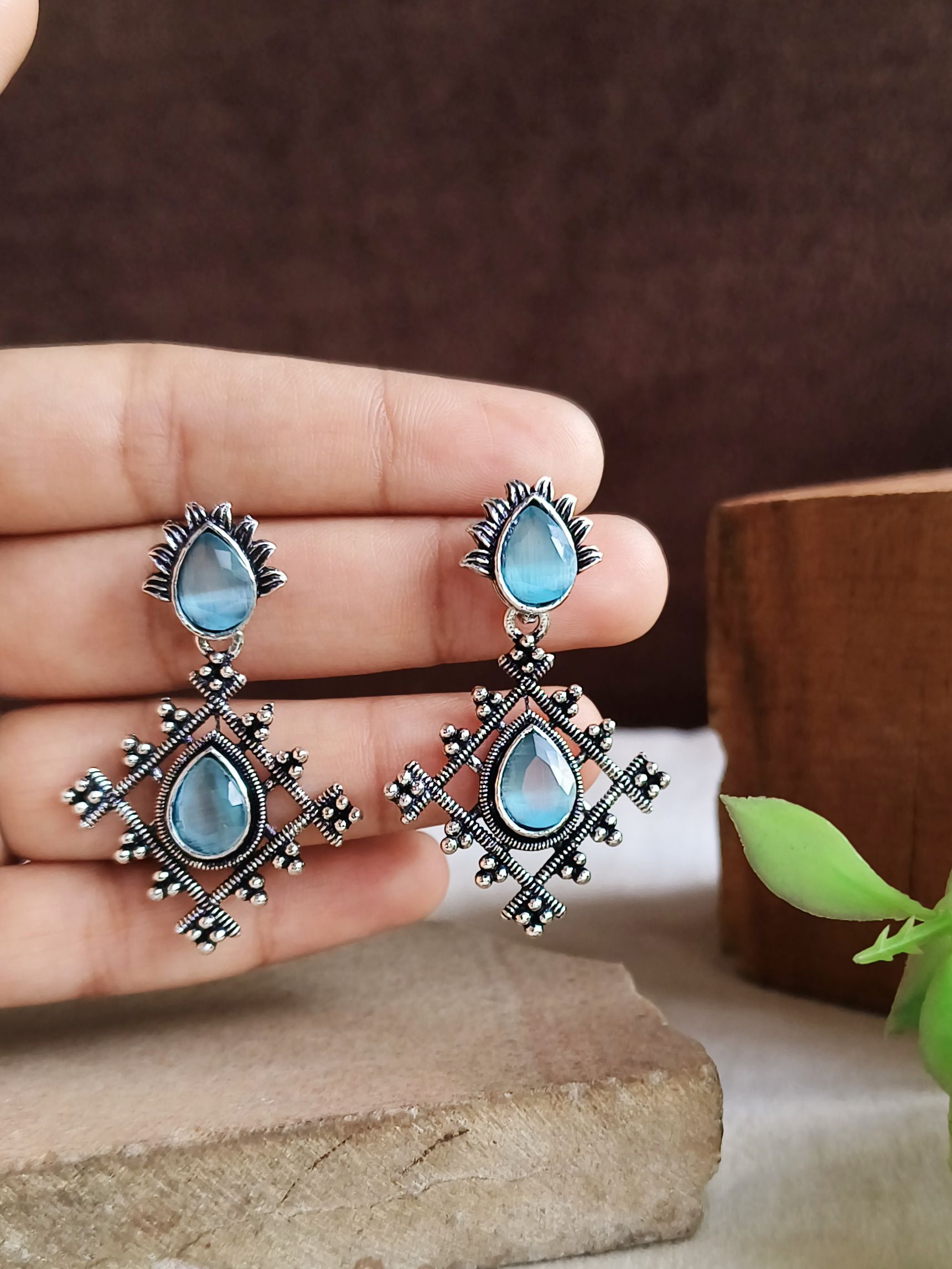 Oxidised Earrings