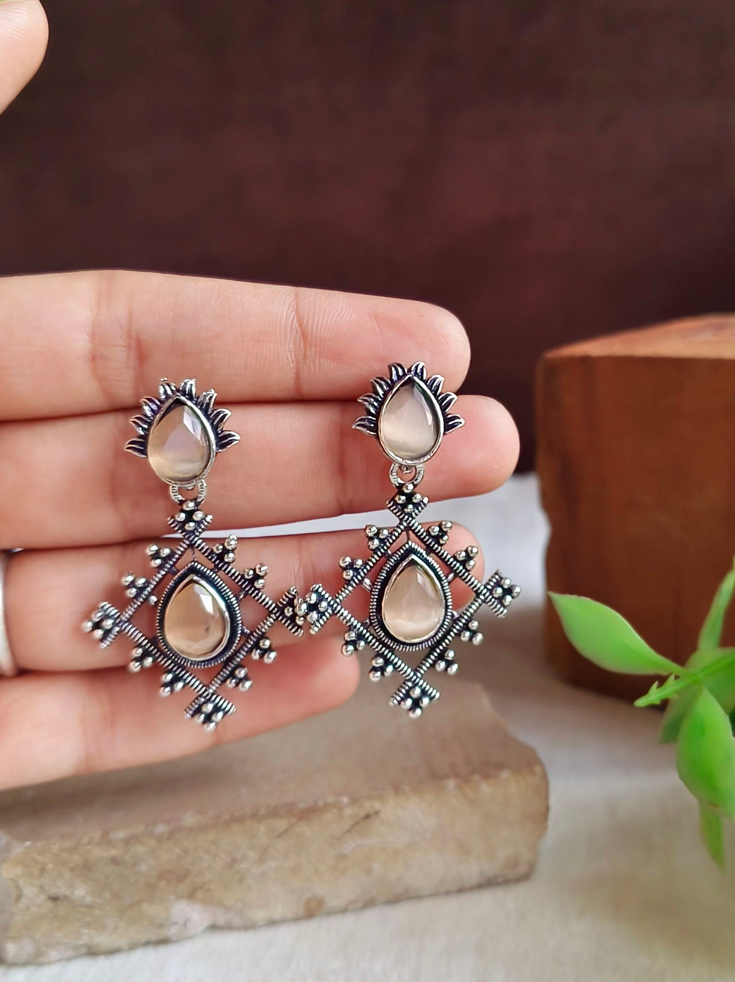 Oxidised Earrings