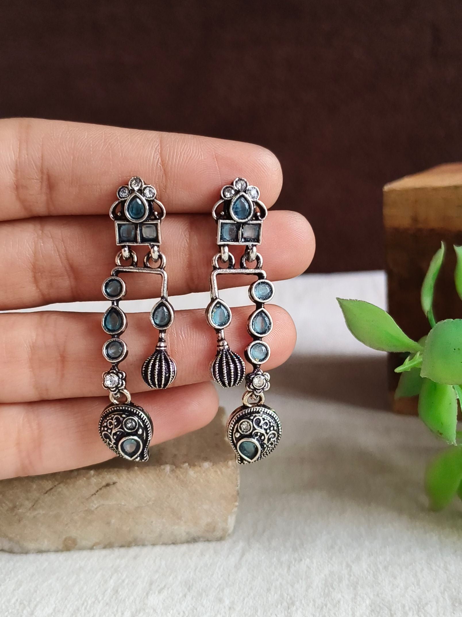 Oxidised Earrings