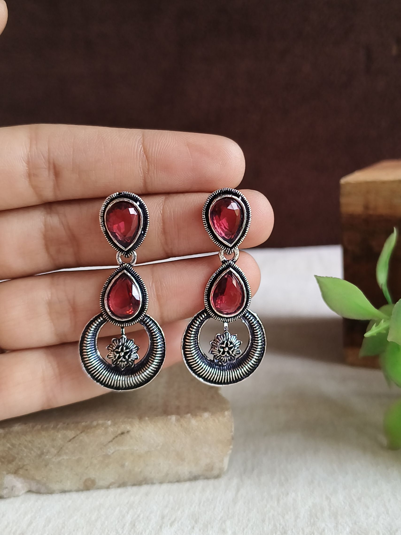 Oxidised Earrings