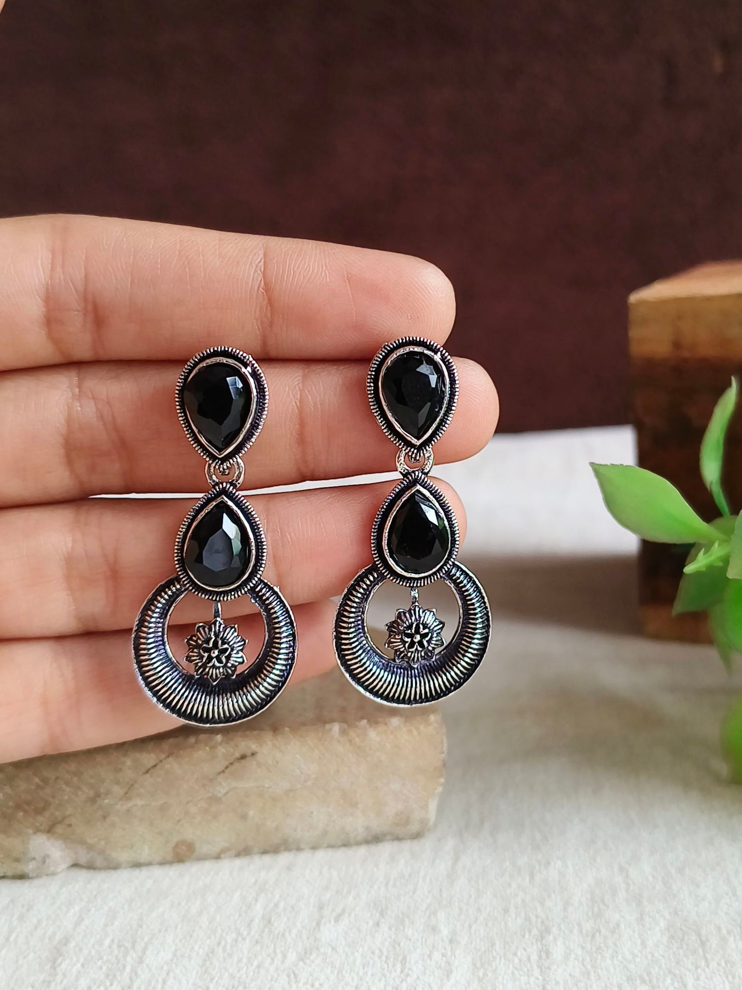 Oxidised Earrings