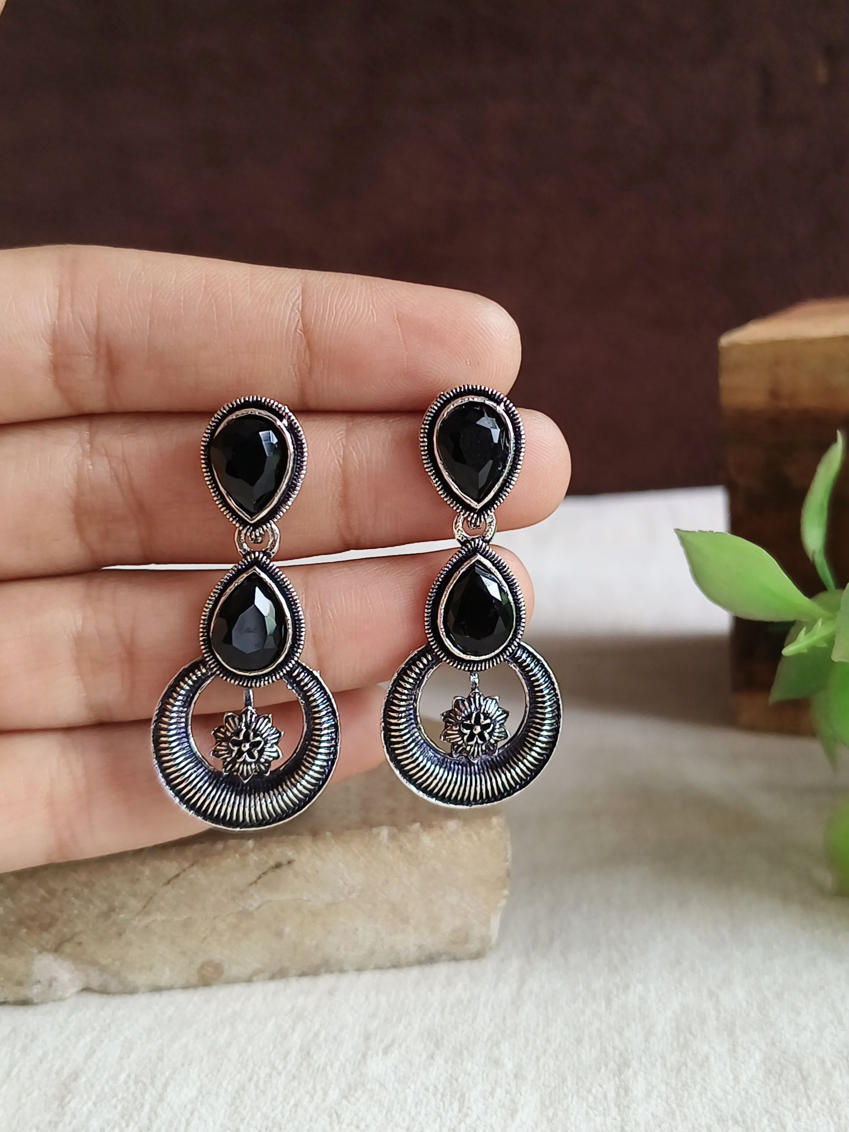 Oxidised Earrings