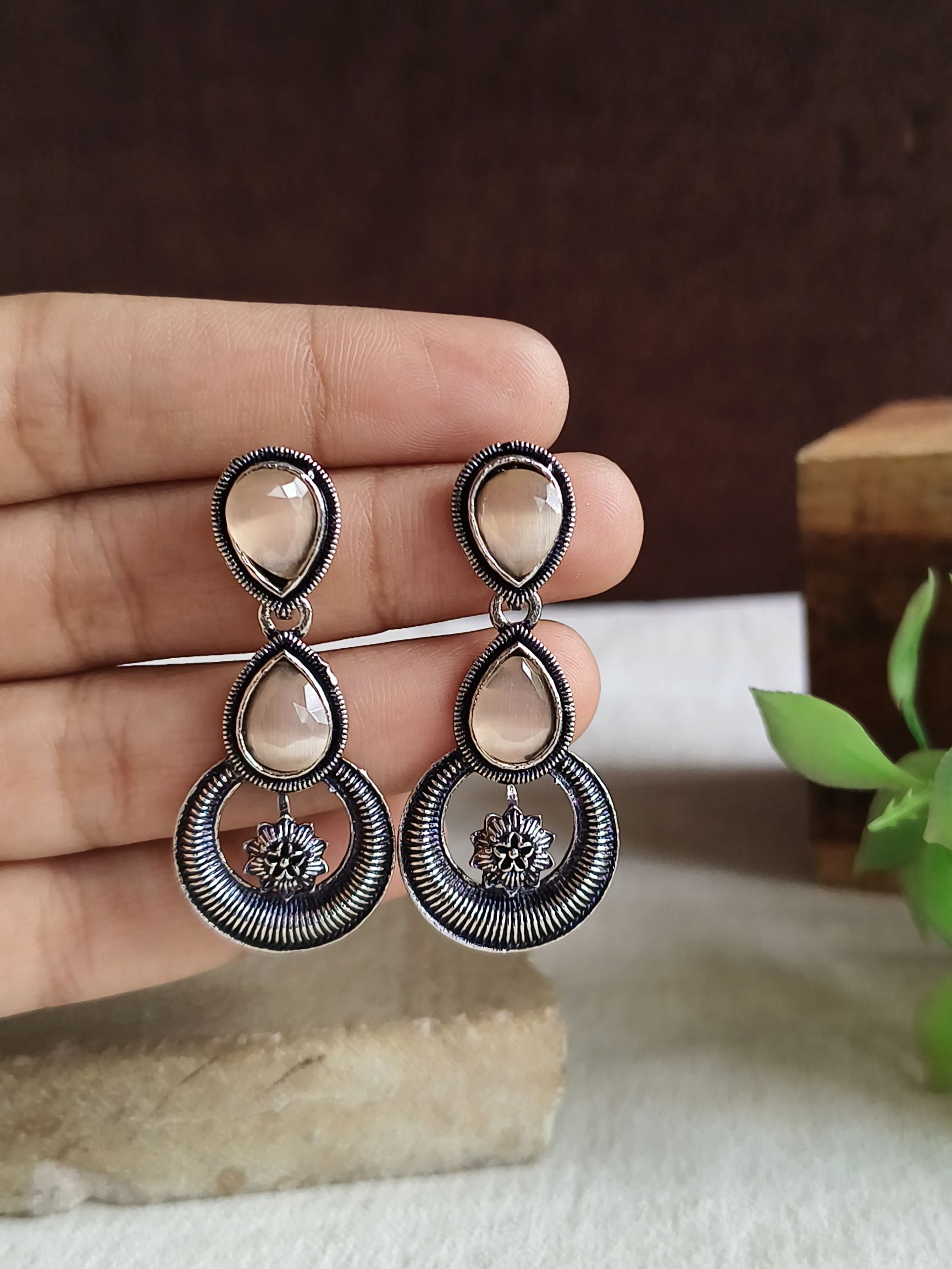 Oxidised Earrings