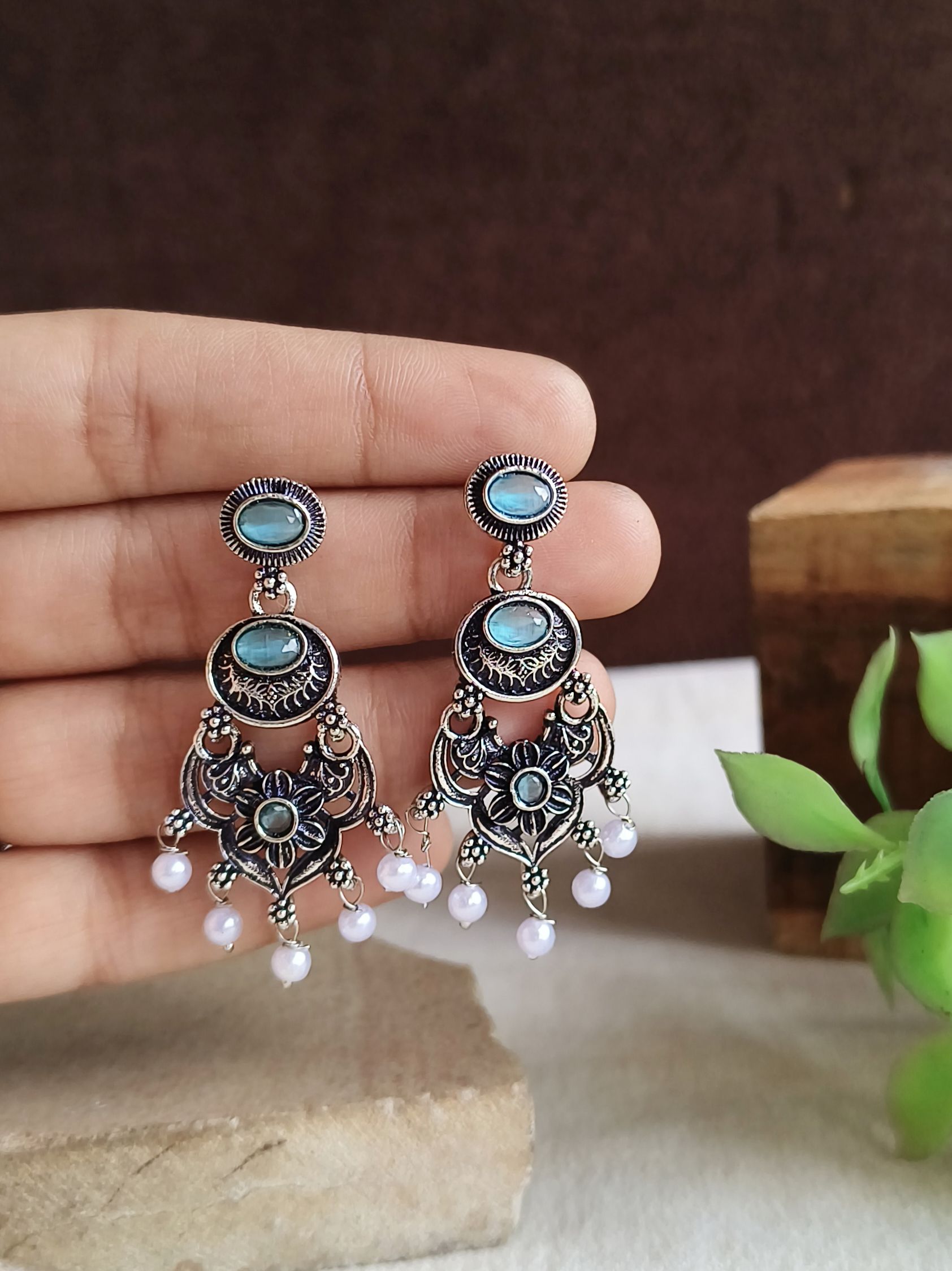 Oxidised Earrings