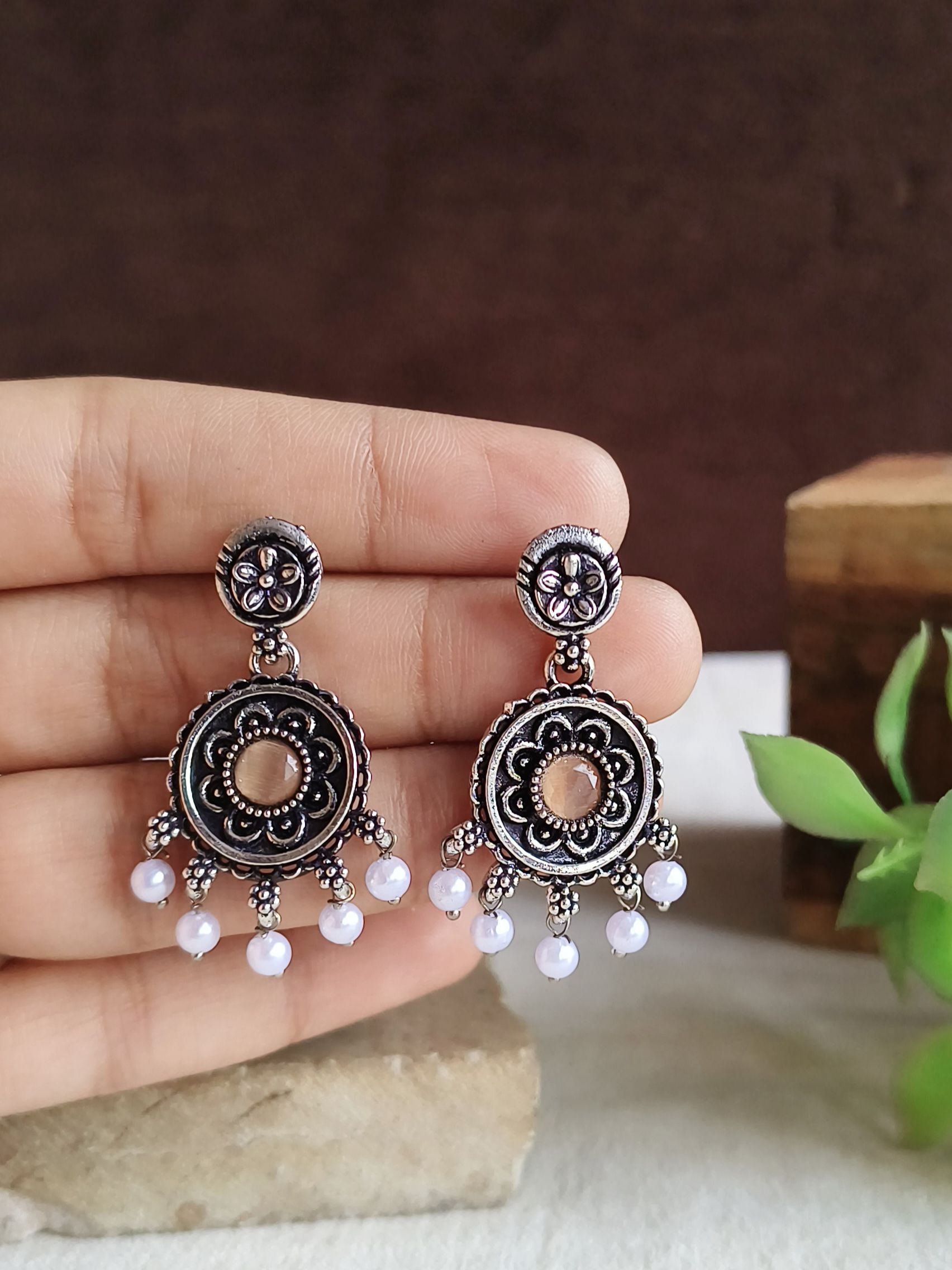 Oxidised Earrings