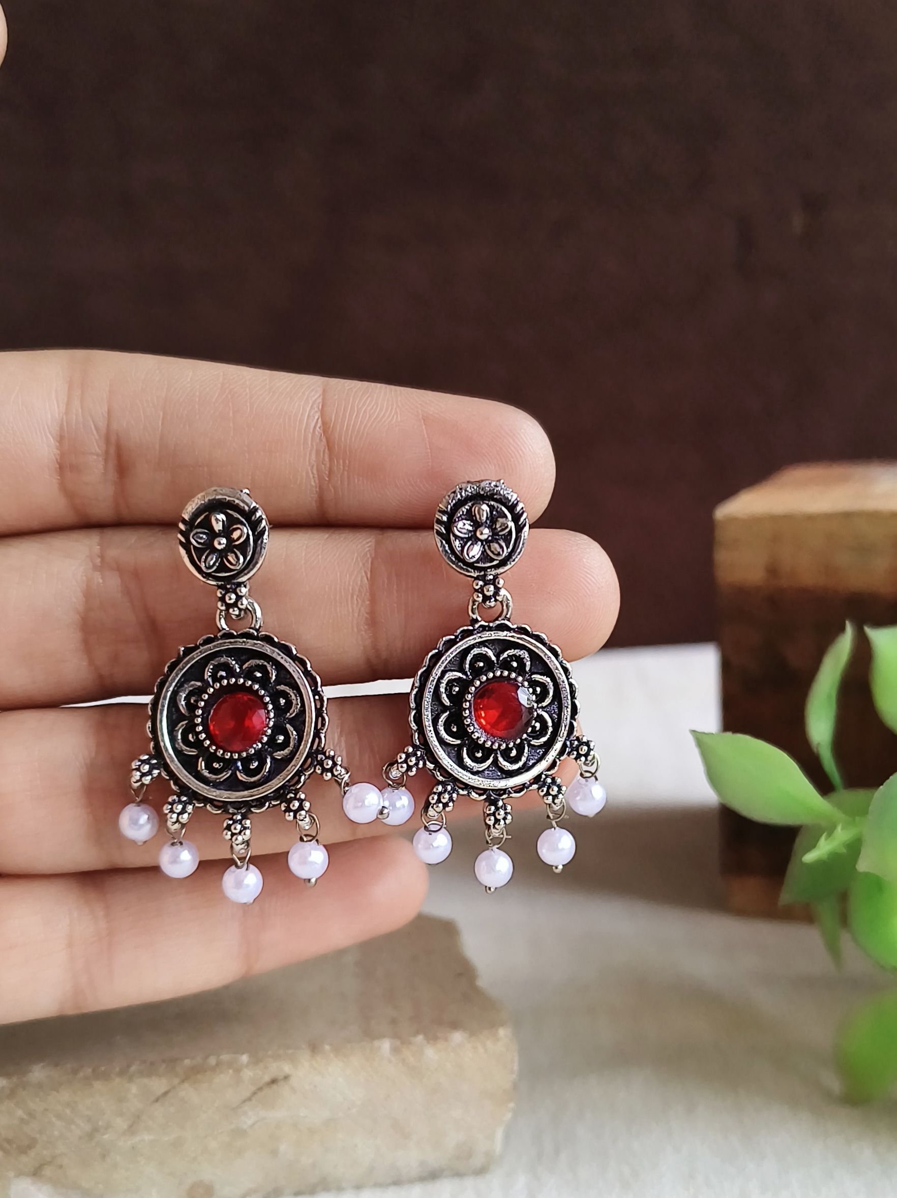 Oxidised Earrings