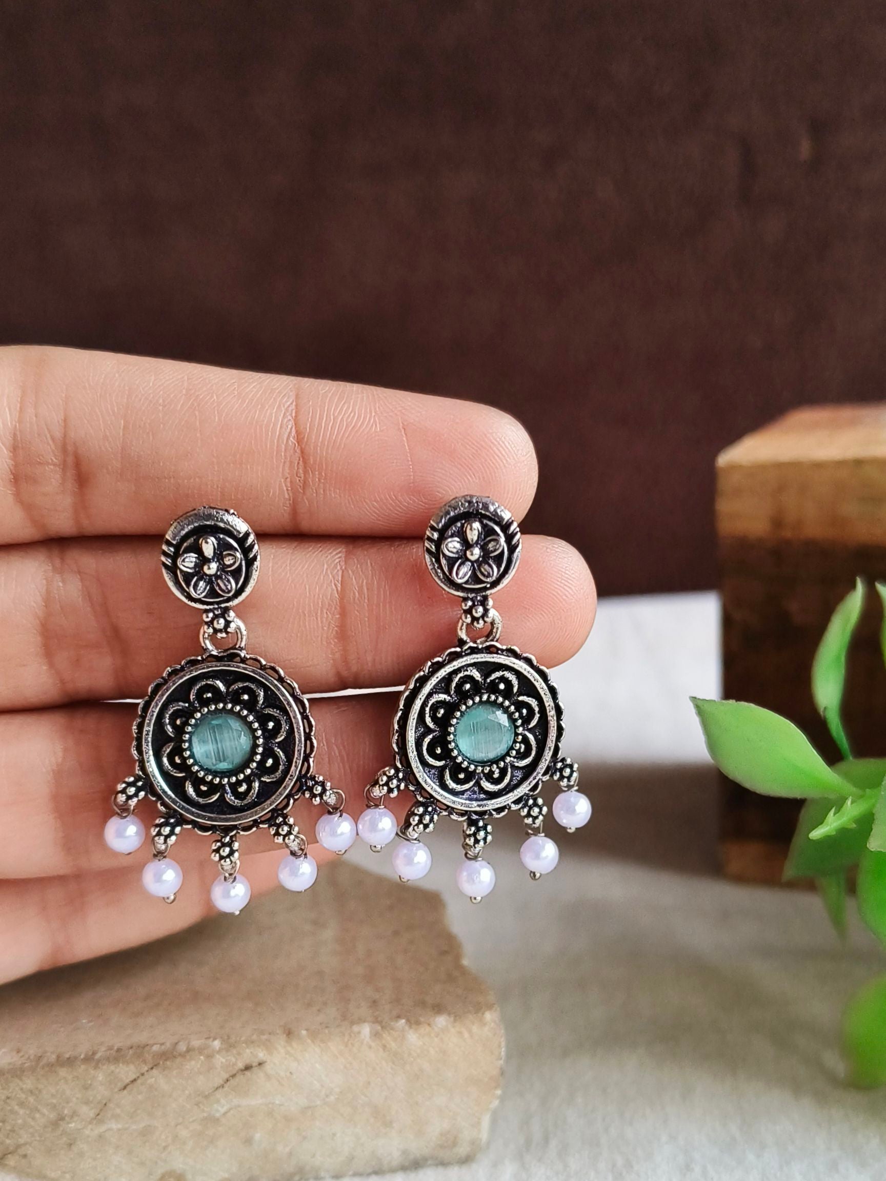 Oxidised Earrings