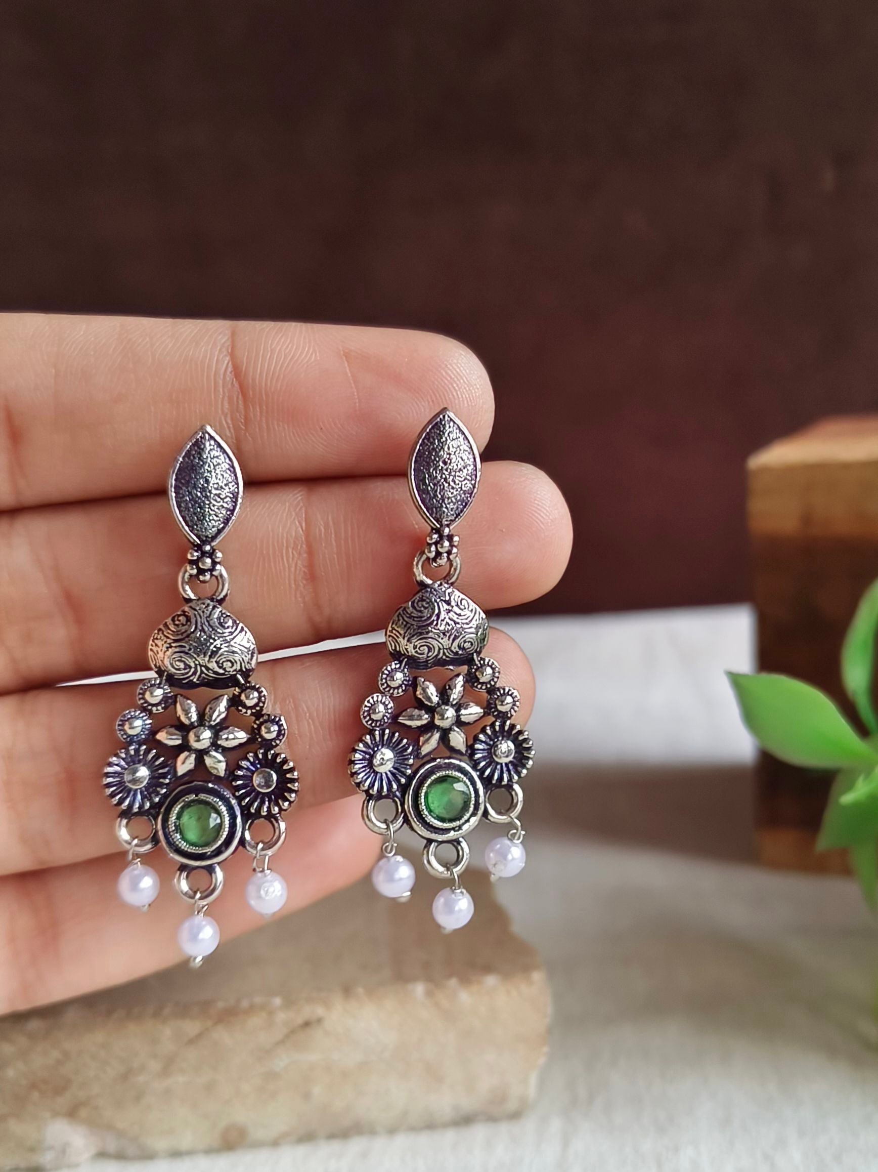 Oxidised Earrings