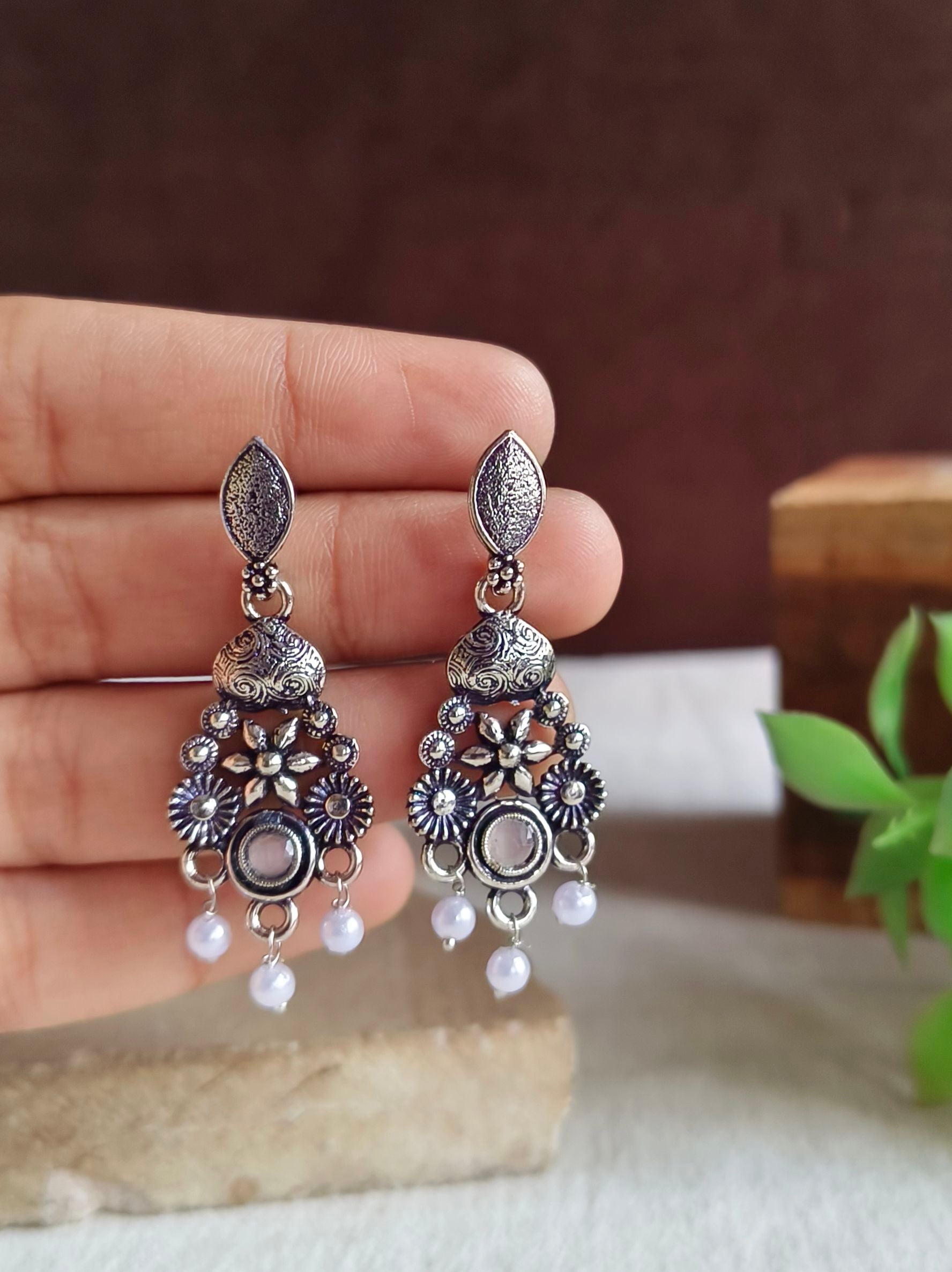Oxidised Earrings
