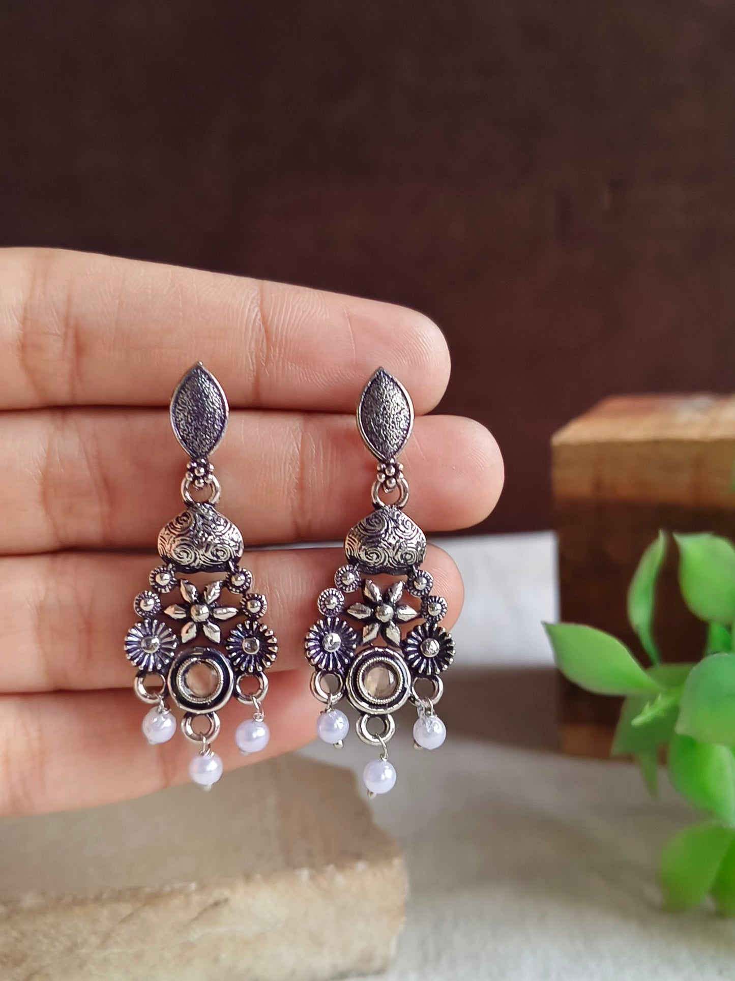Oxidised Earrings