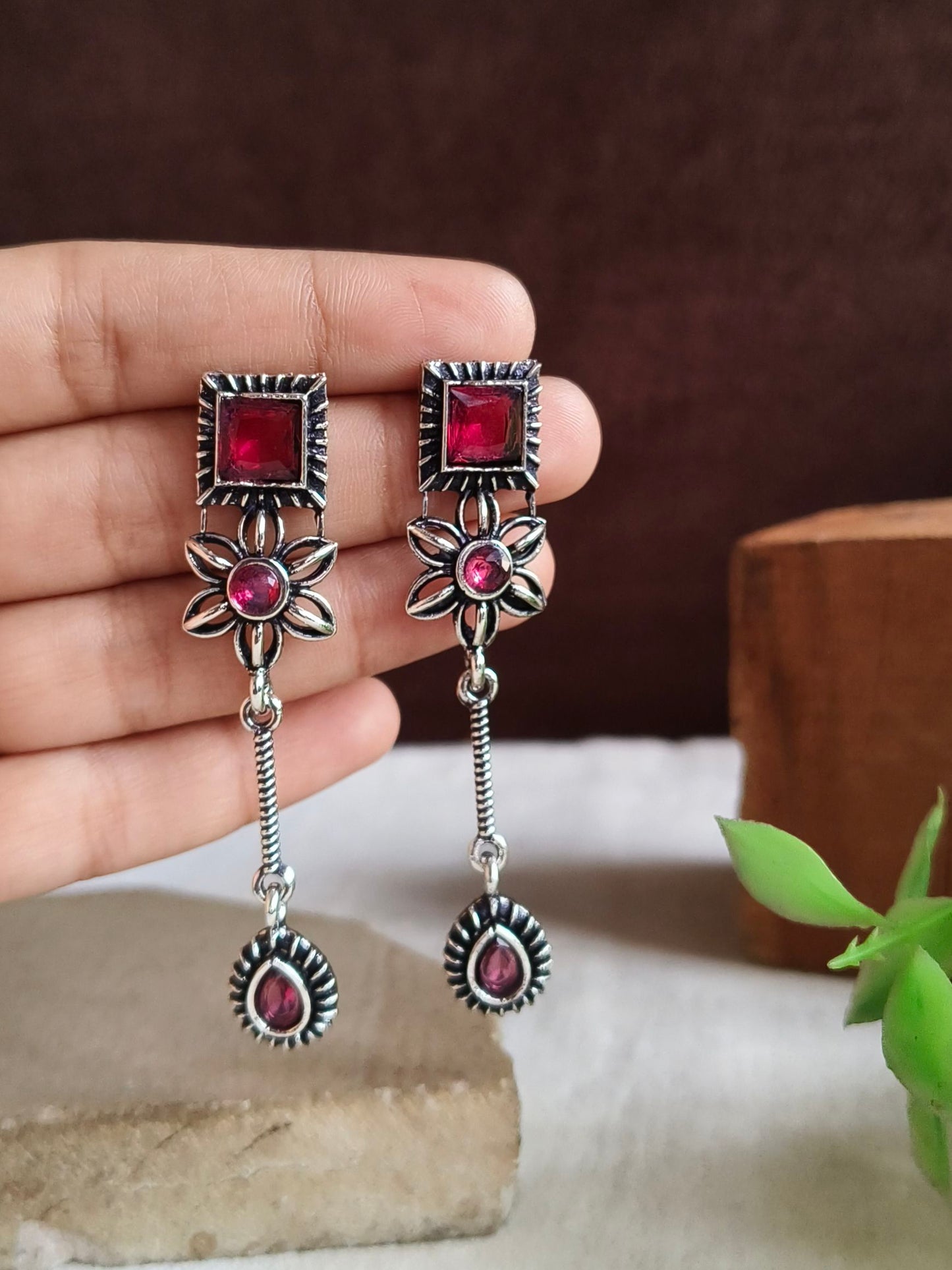 Oxidised Earrings