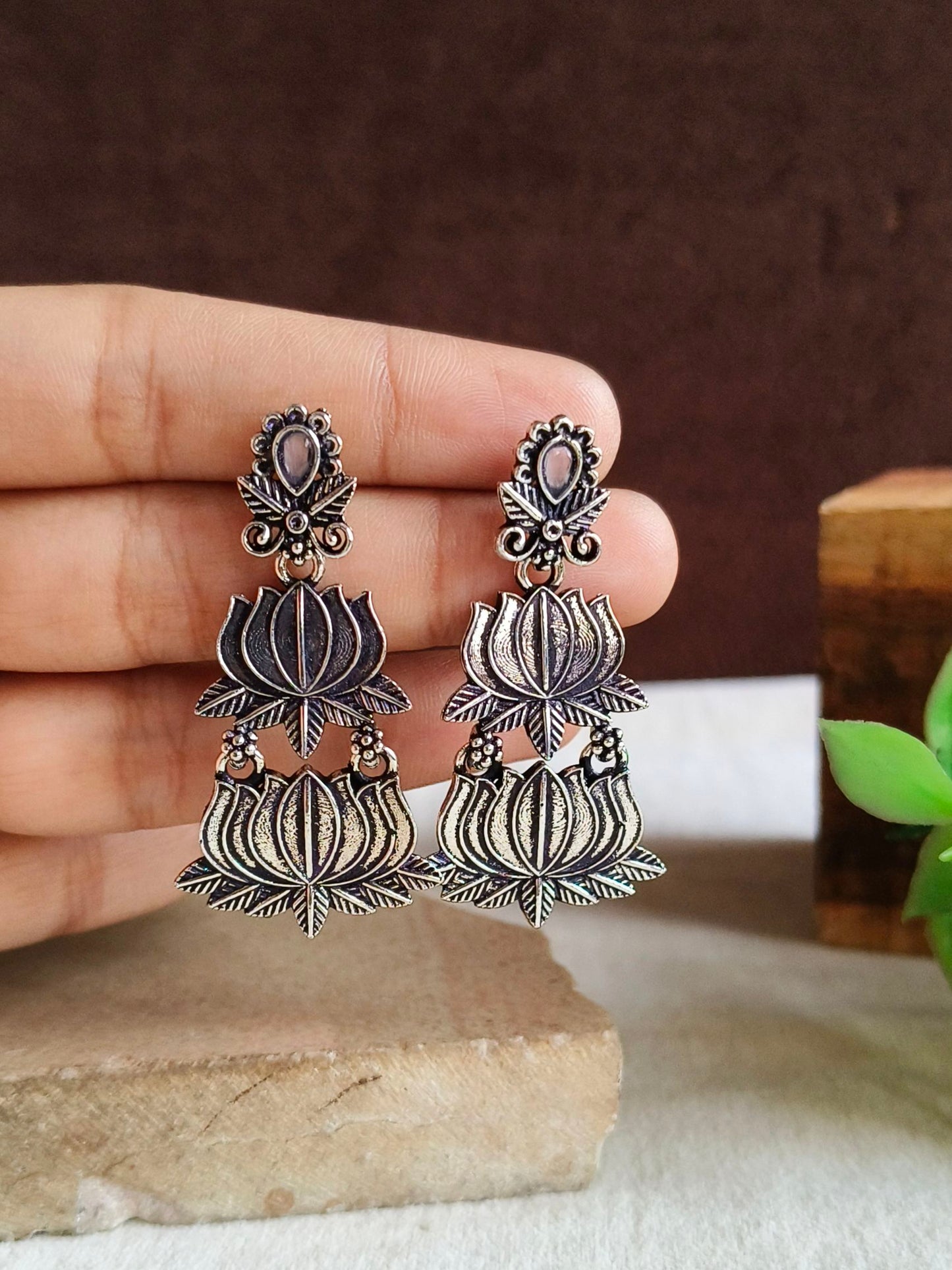 Oxidised Earrings