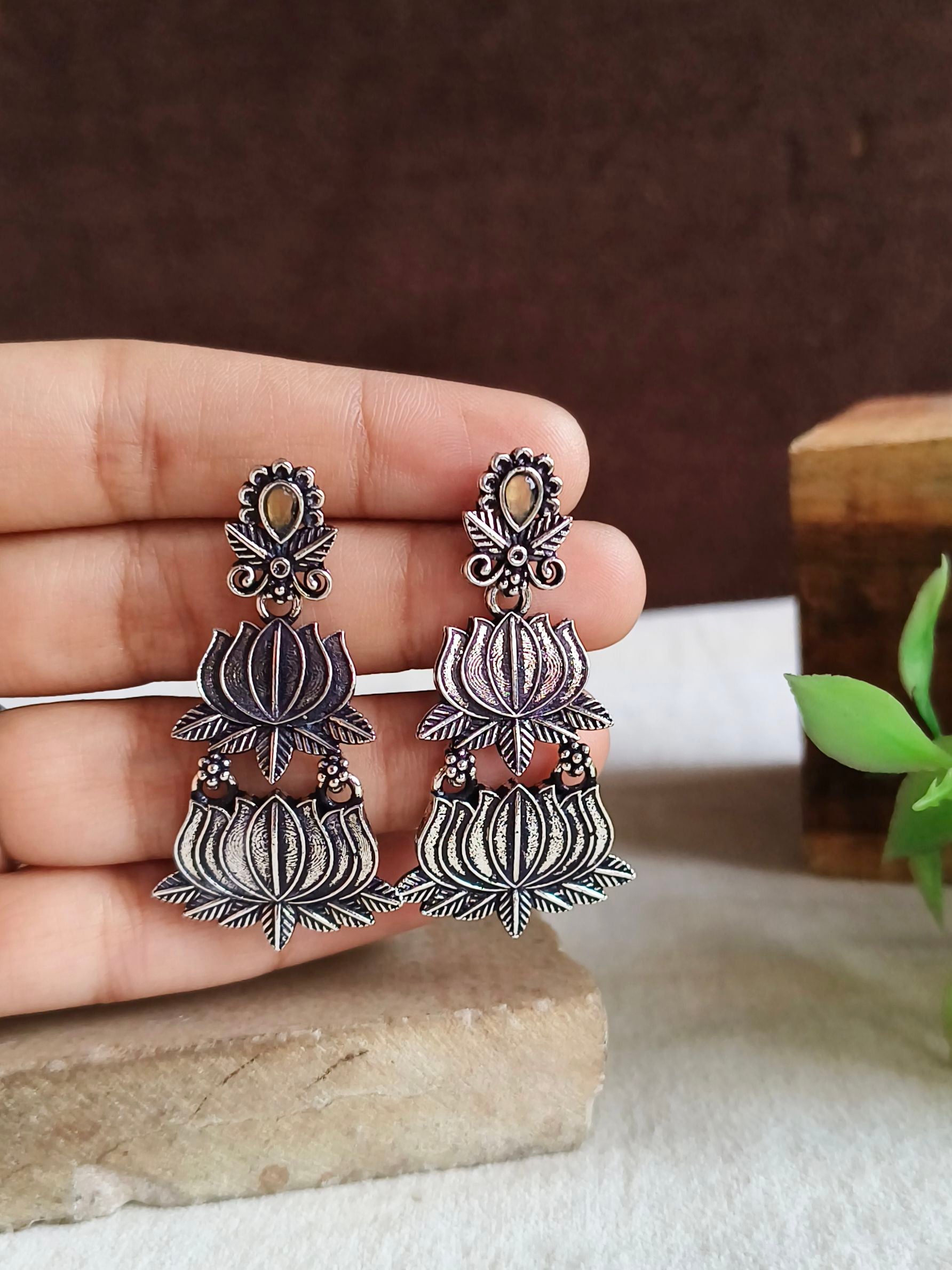 Oxidised Earrings