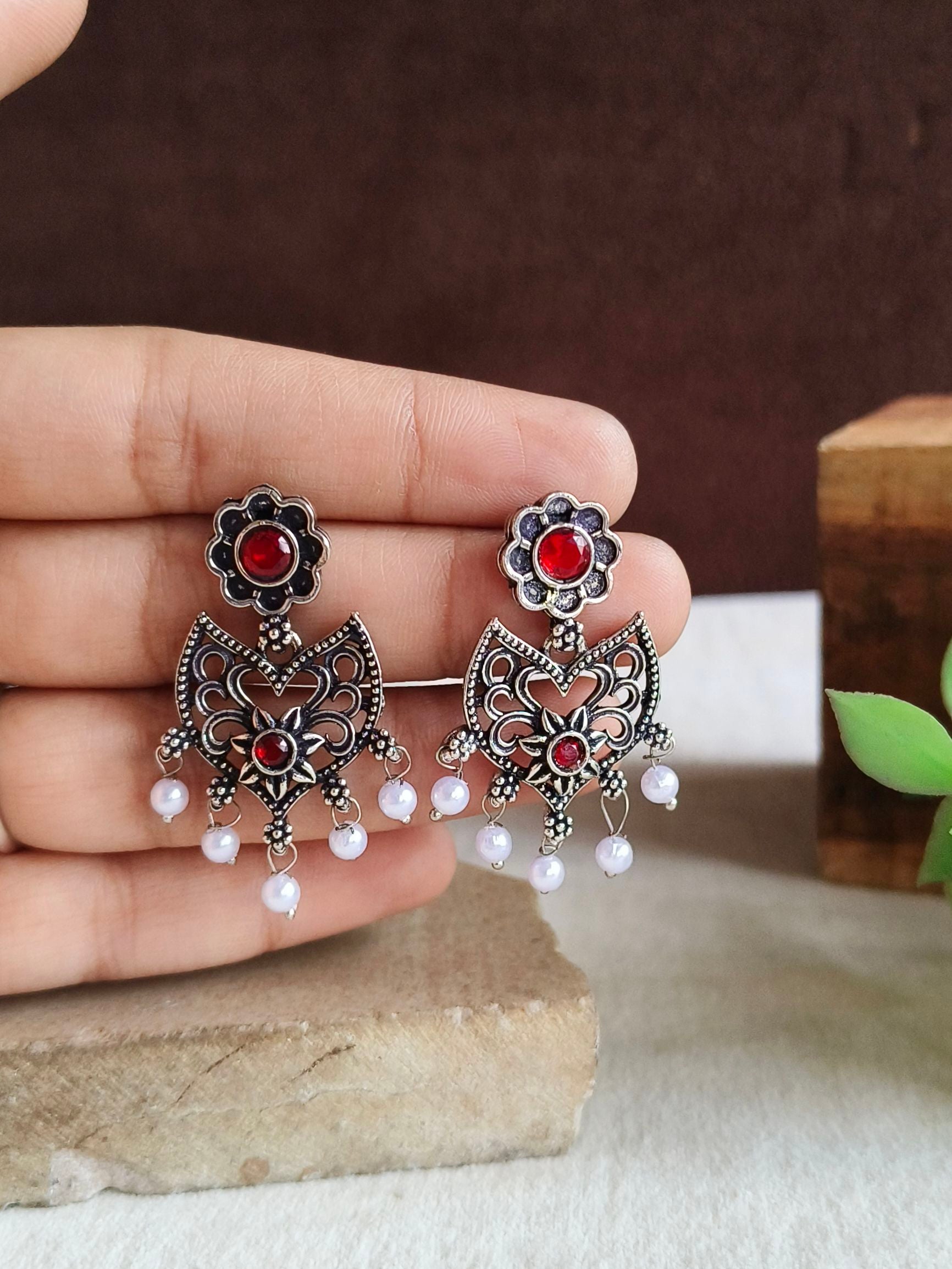 Oxidised Earrings