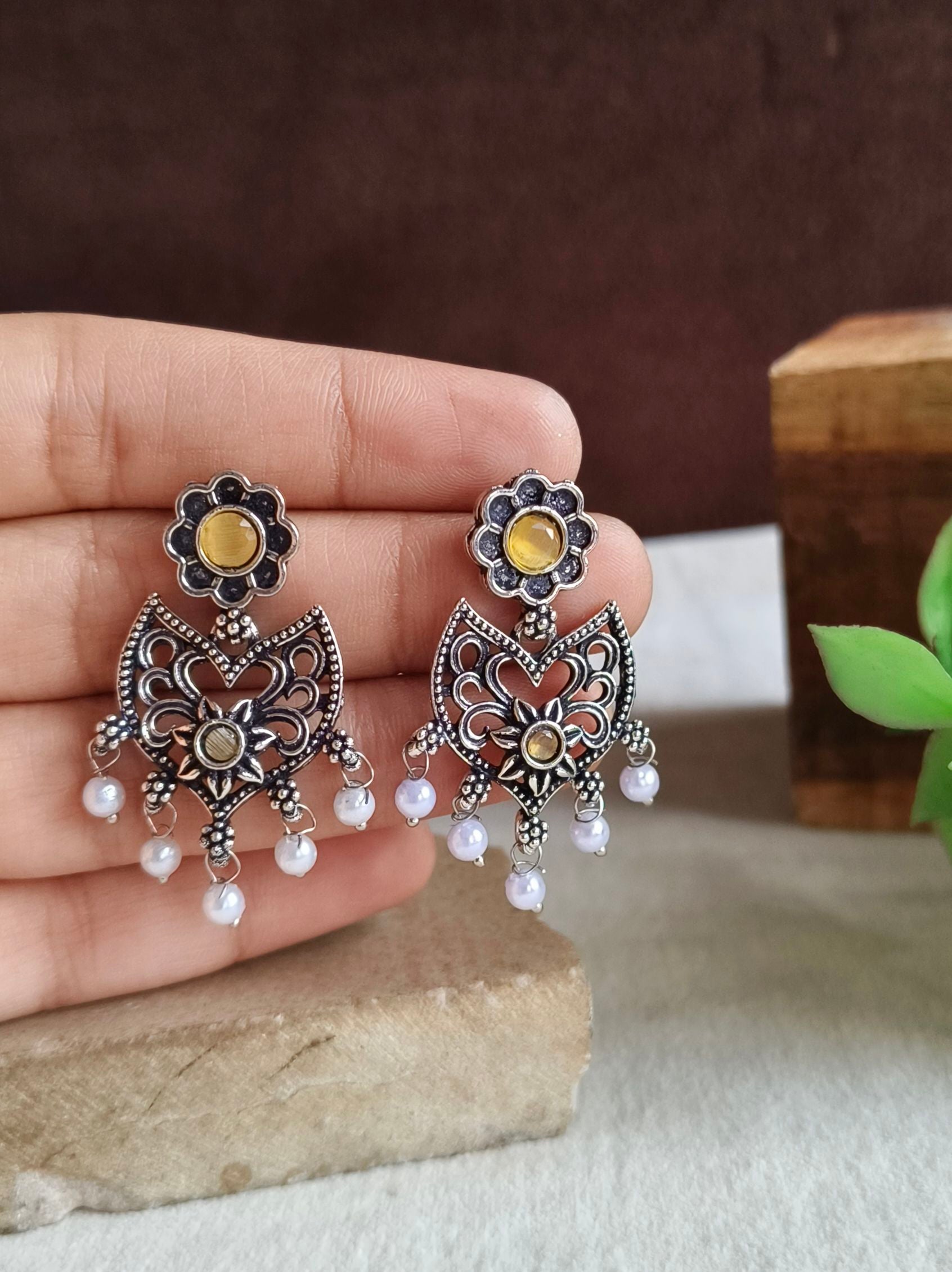 Oxidised Earrings