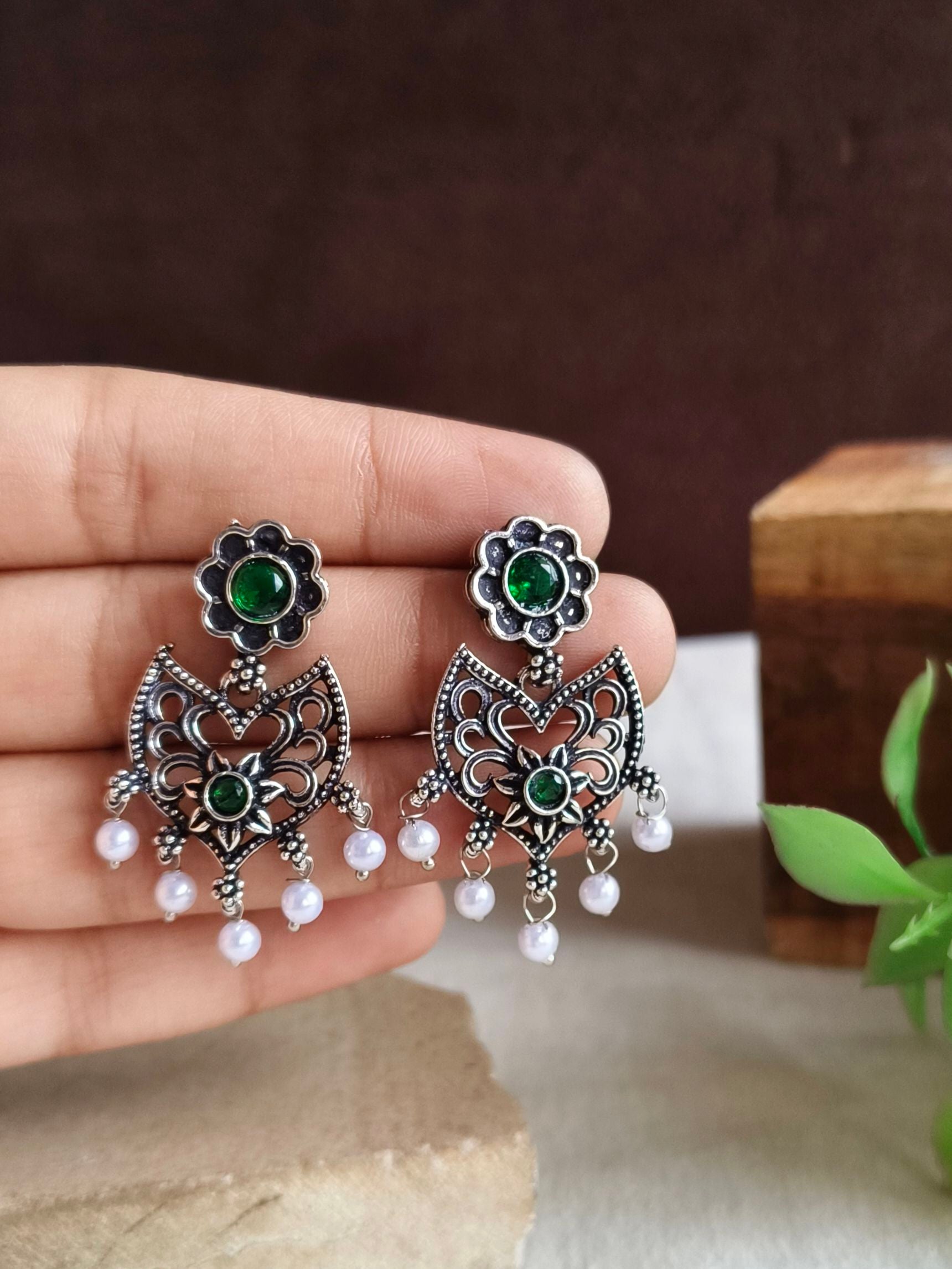 Oxidised Earrings