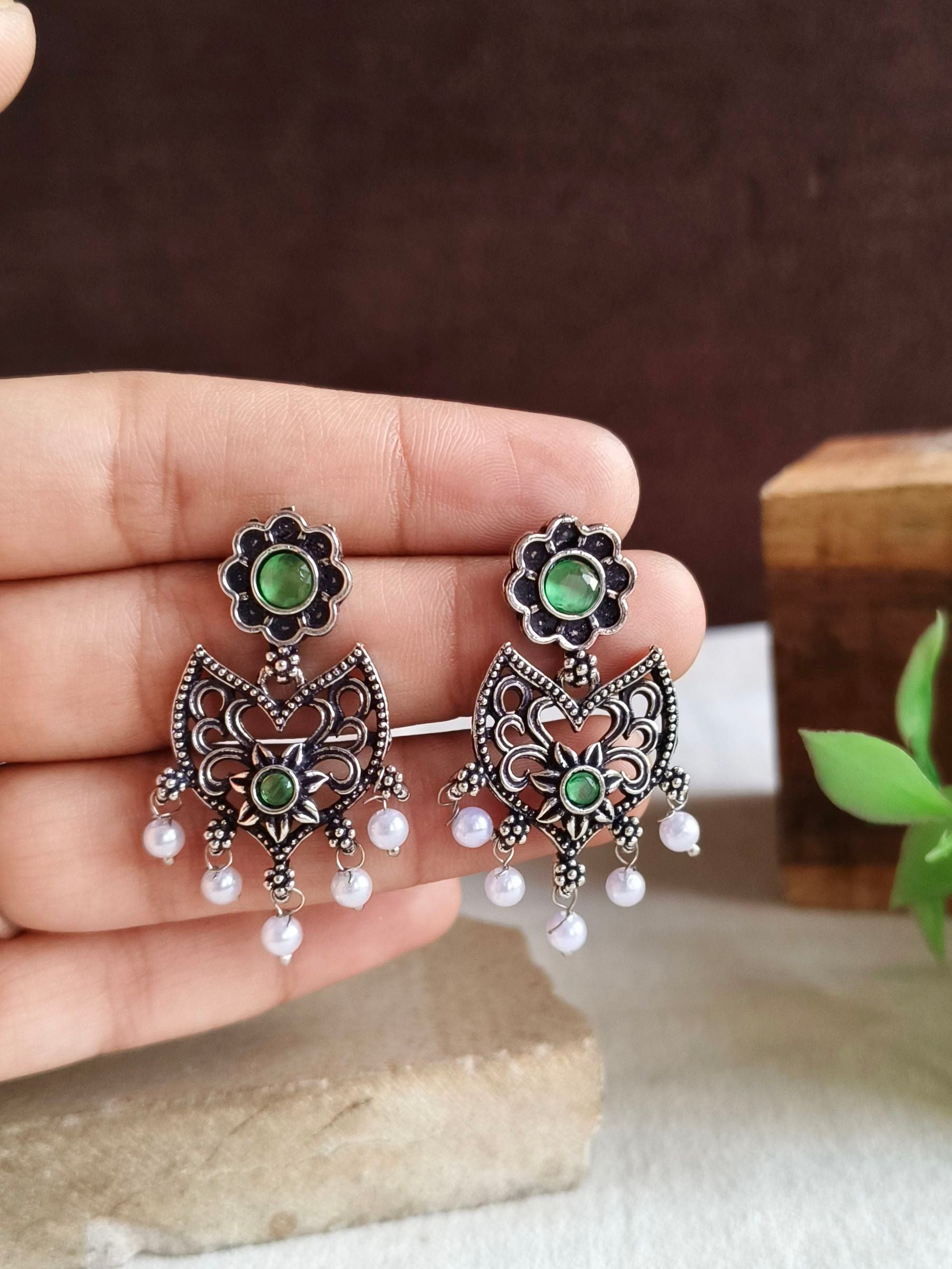 Oxidised Earrings