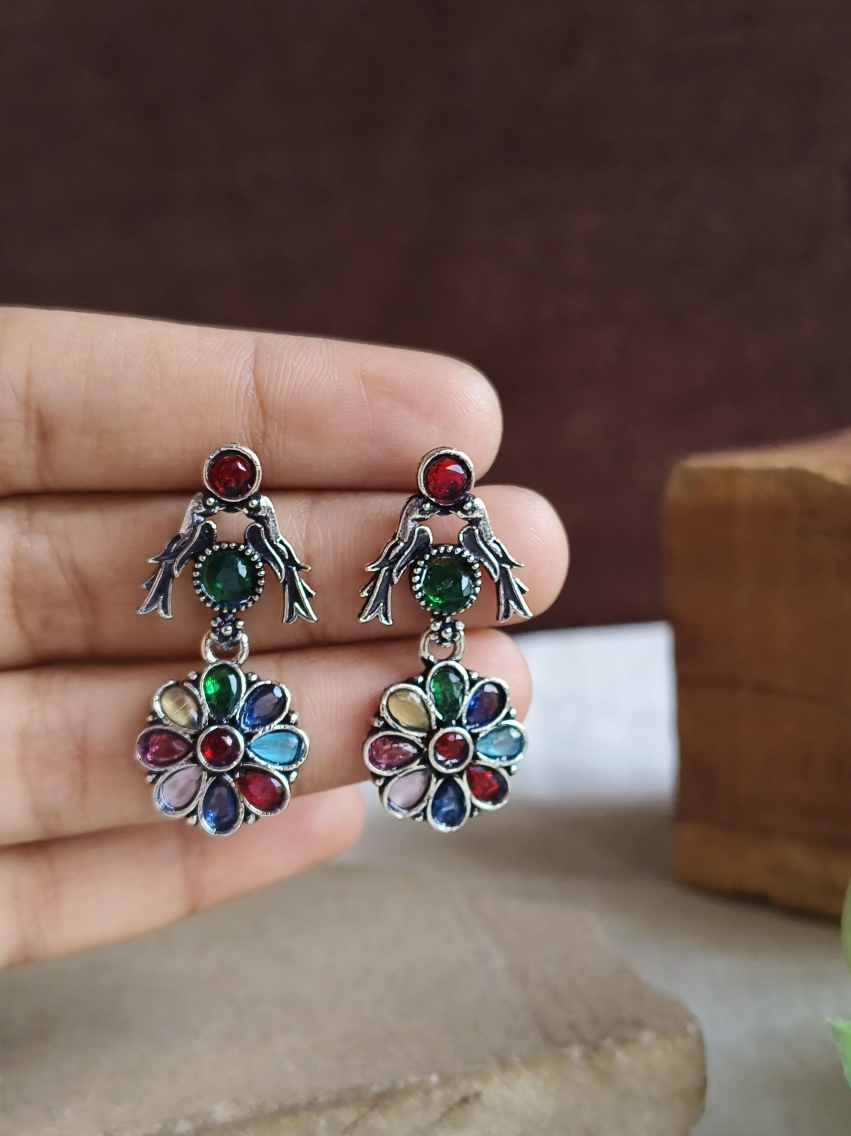 Oxidised Earrings