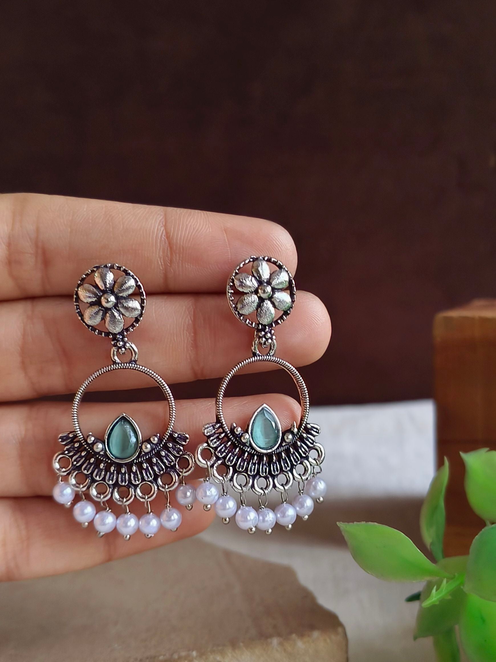 Oxidised Earrings