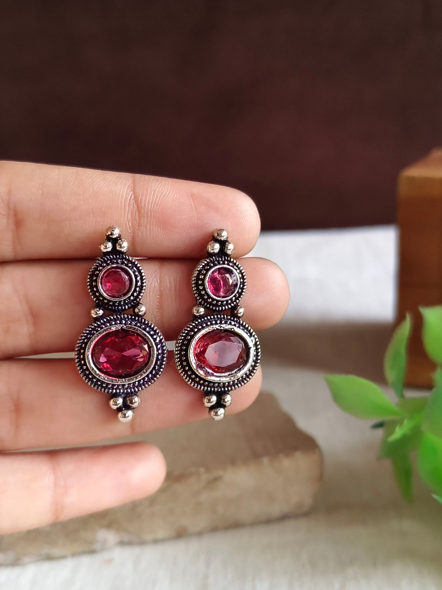 Oxidised Earrings