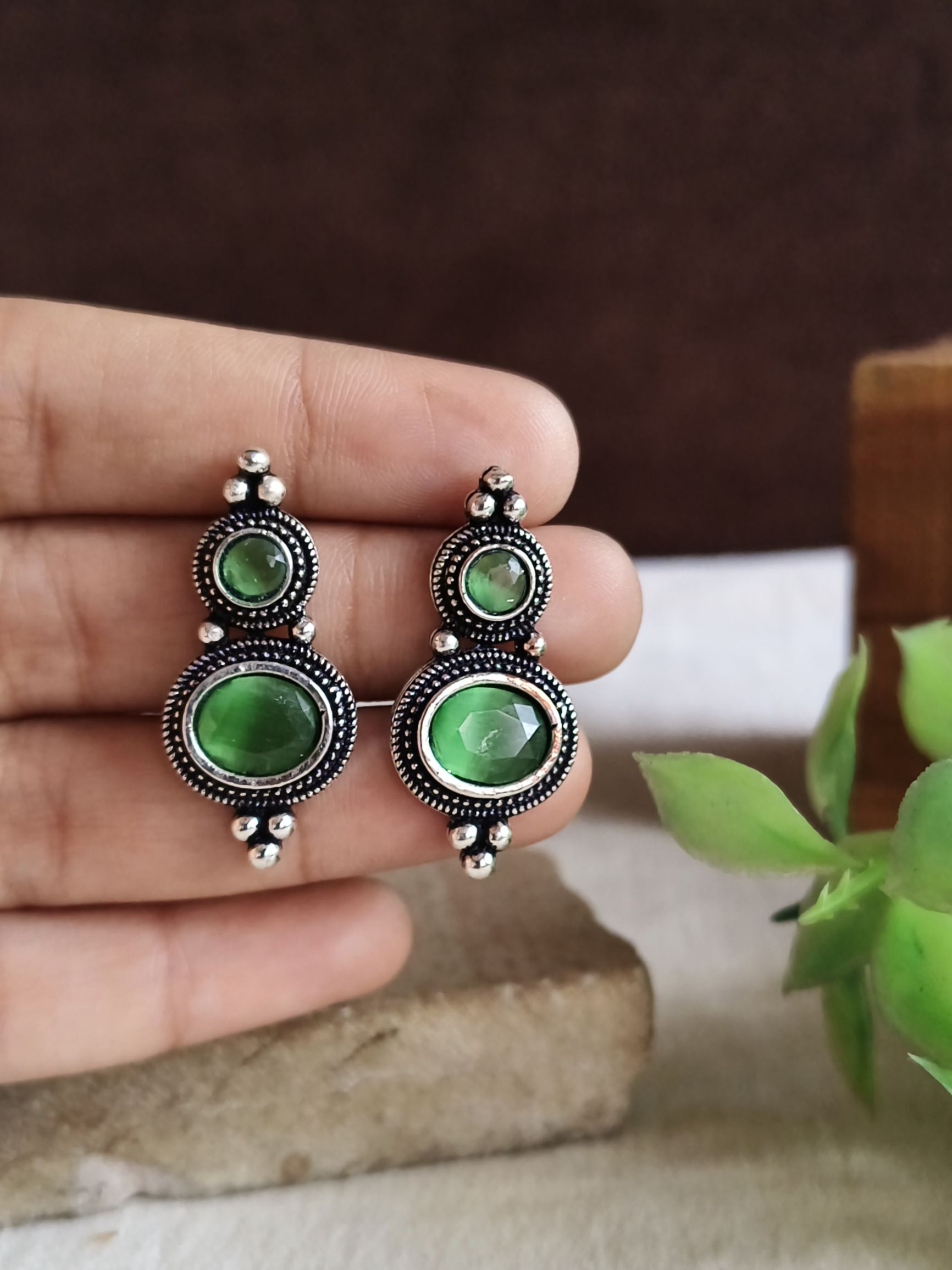 Oxidised Earrings