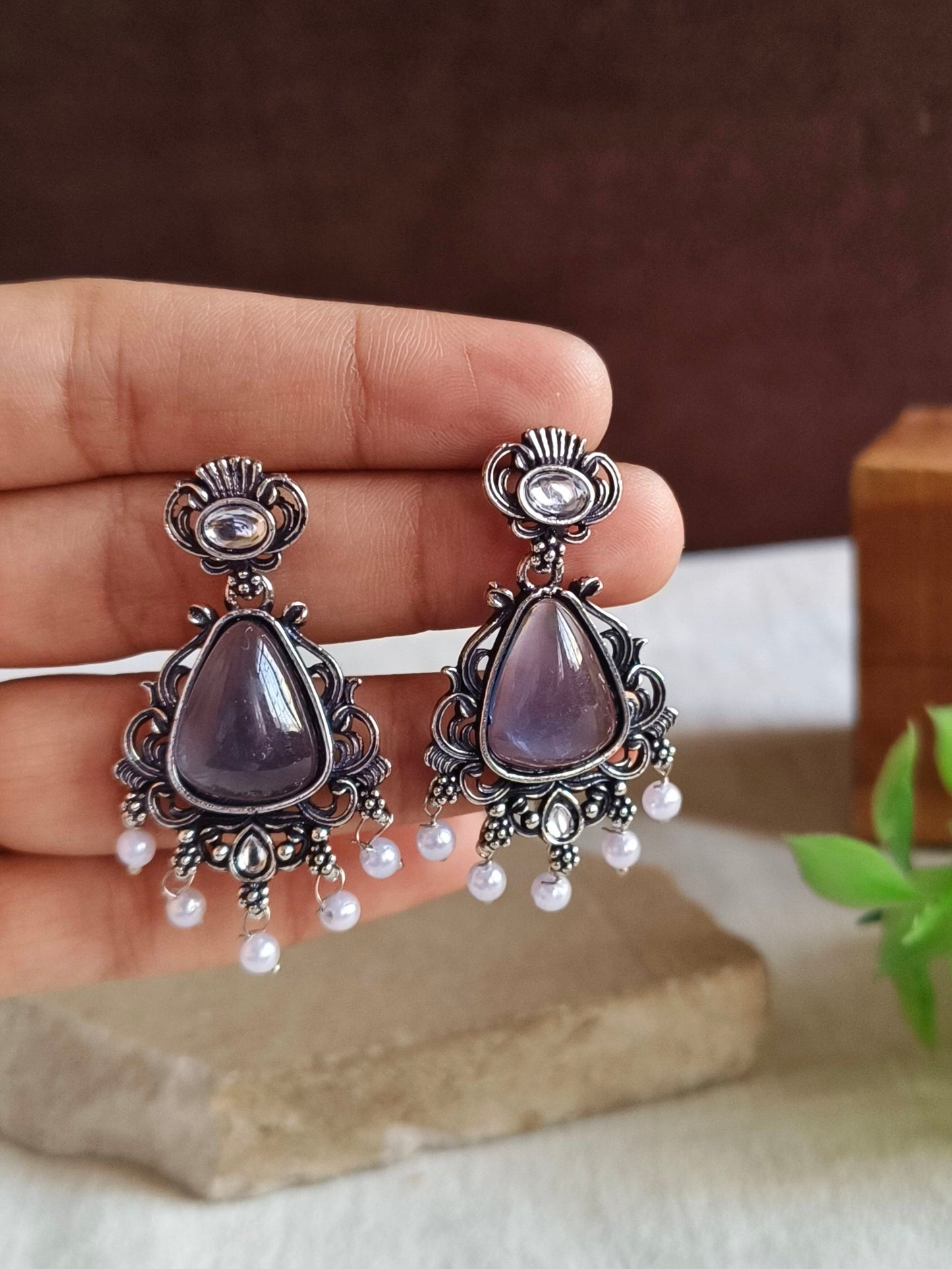 Oxidised Earrings