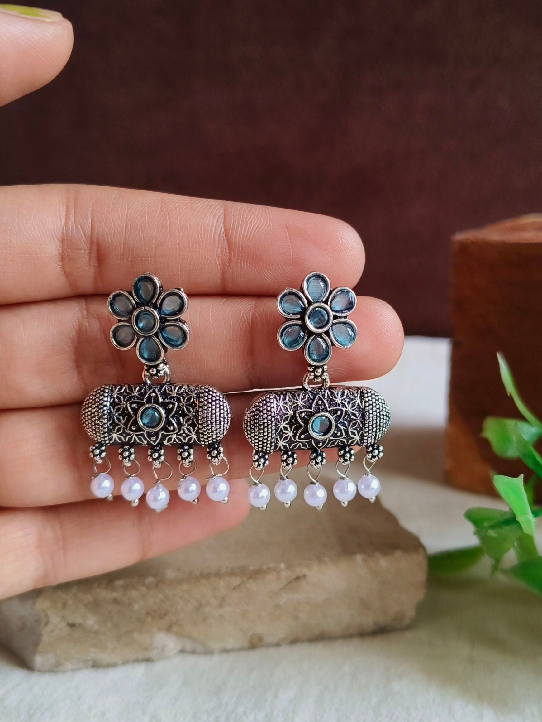 Oxidised Earrings