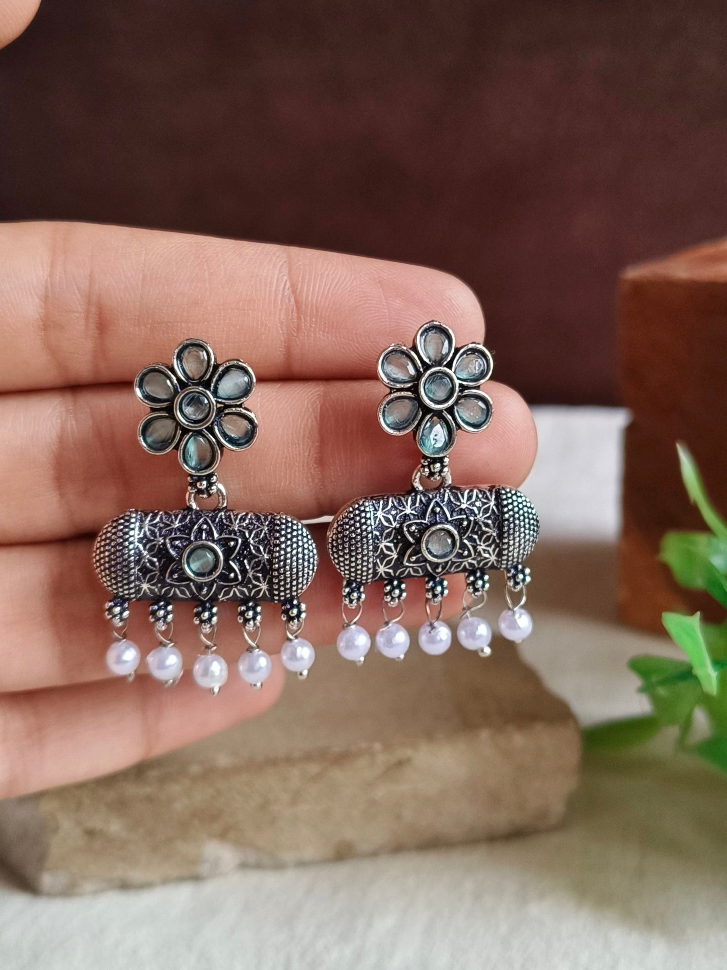 Oxidised Earrings